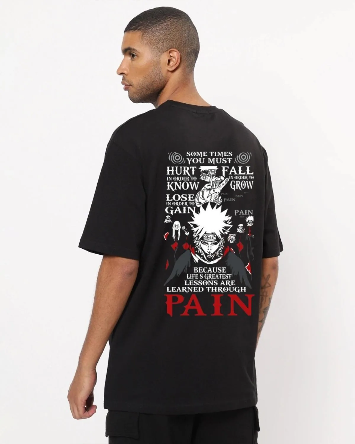 NARUTO pain TEE 2XL Pain 'This World Shall Know Pain' Vintage T