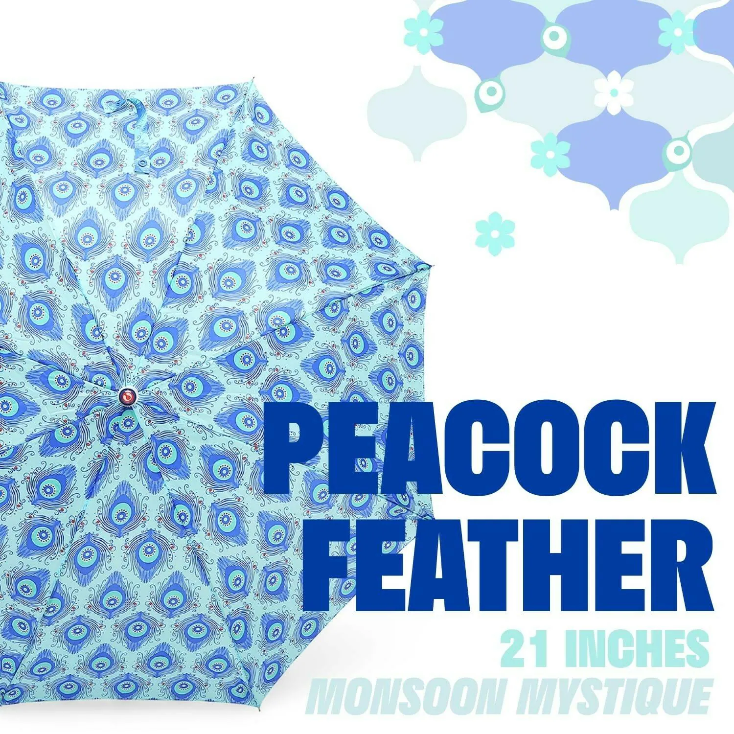 Buy Citizen Peacock Feather Azura Print Umbrella for Men
