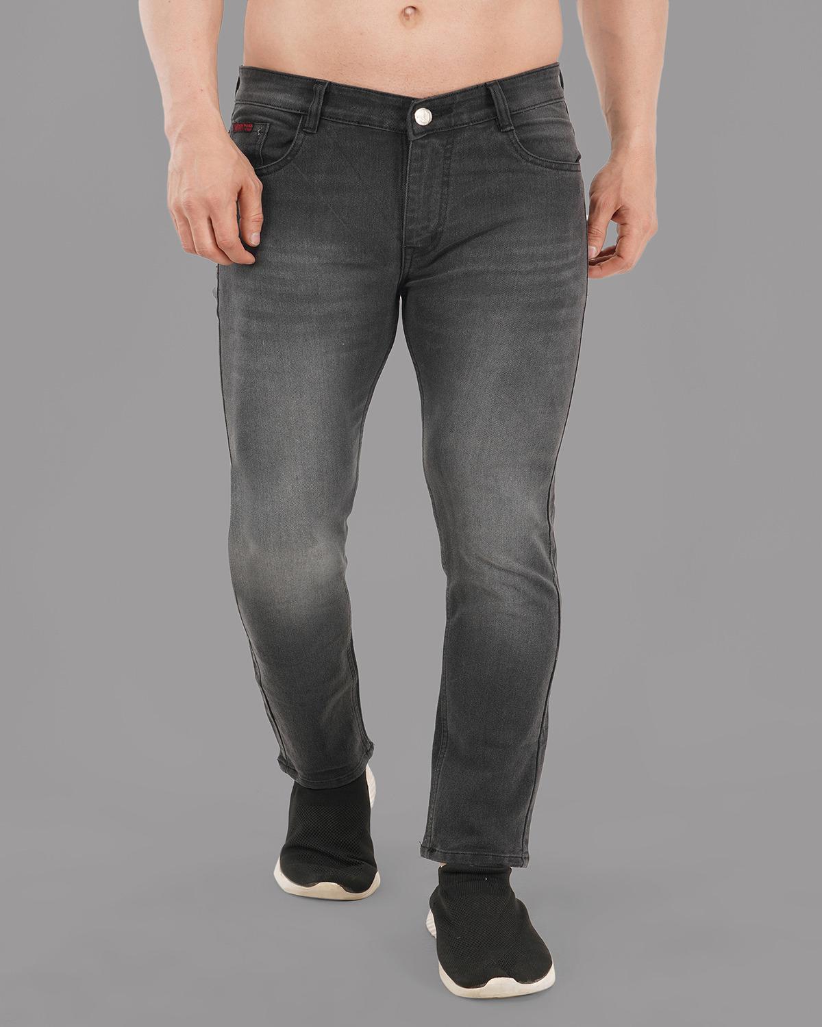 Price History of DAKWINS Light Grey slim fit jeans in Denim fabric