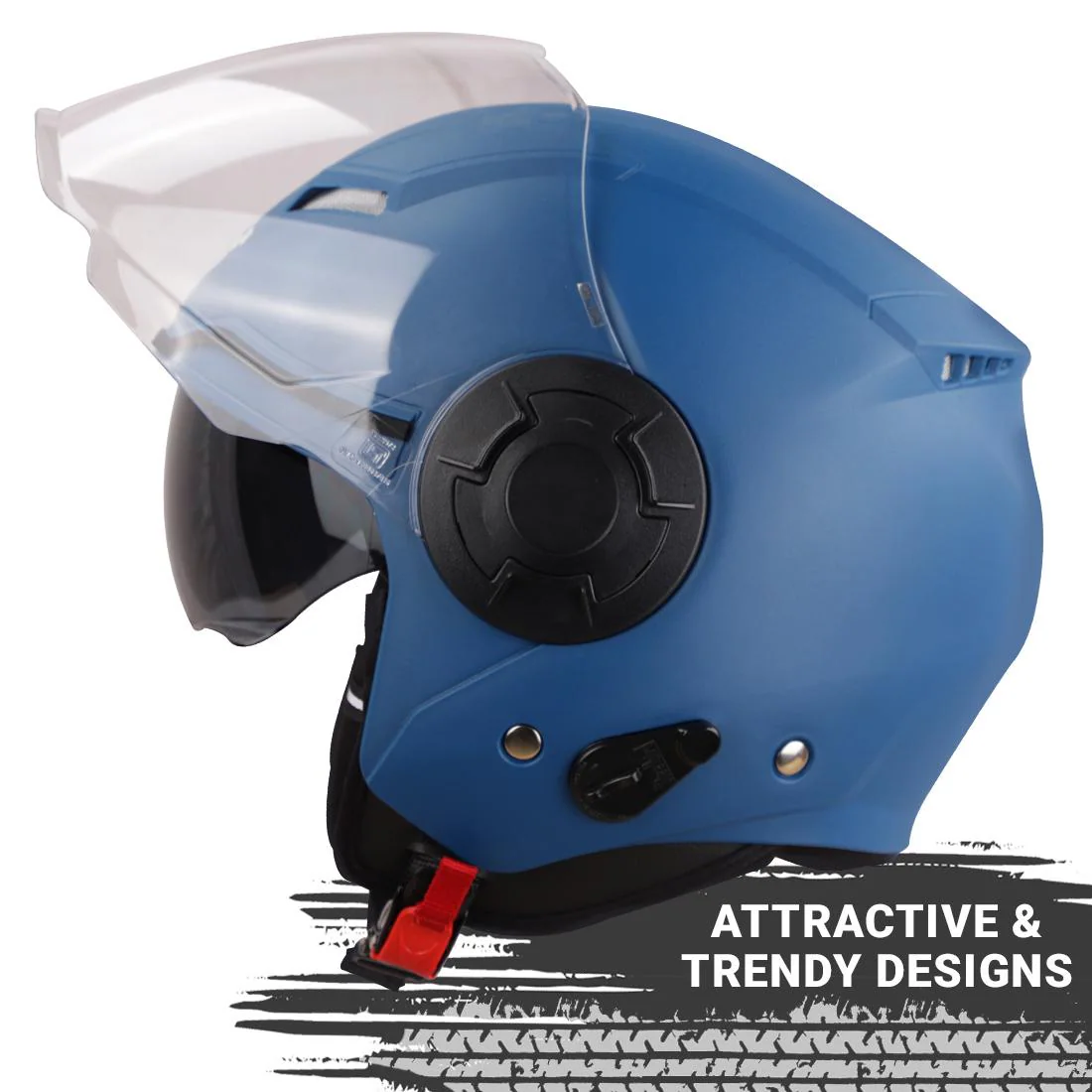 Buy Steelbird GT Dashing ISI Certified Open Face Helmet for Men
