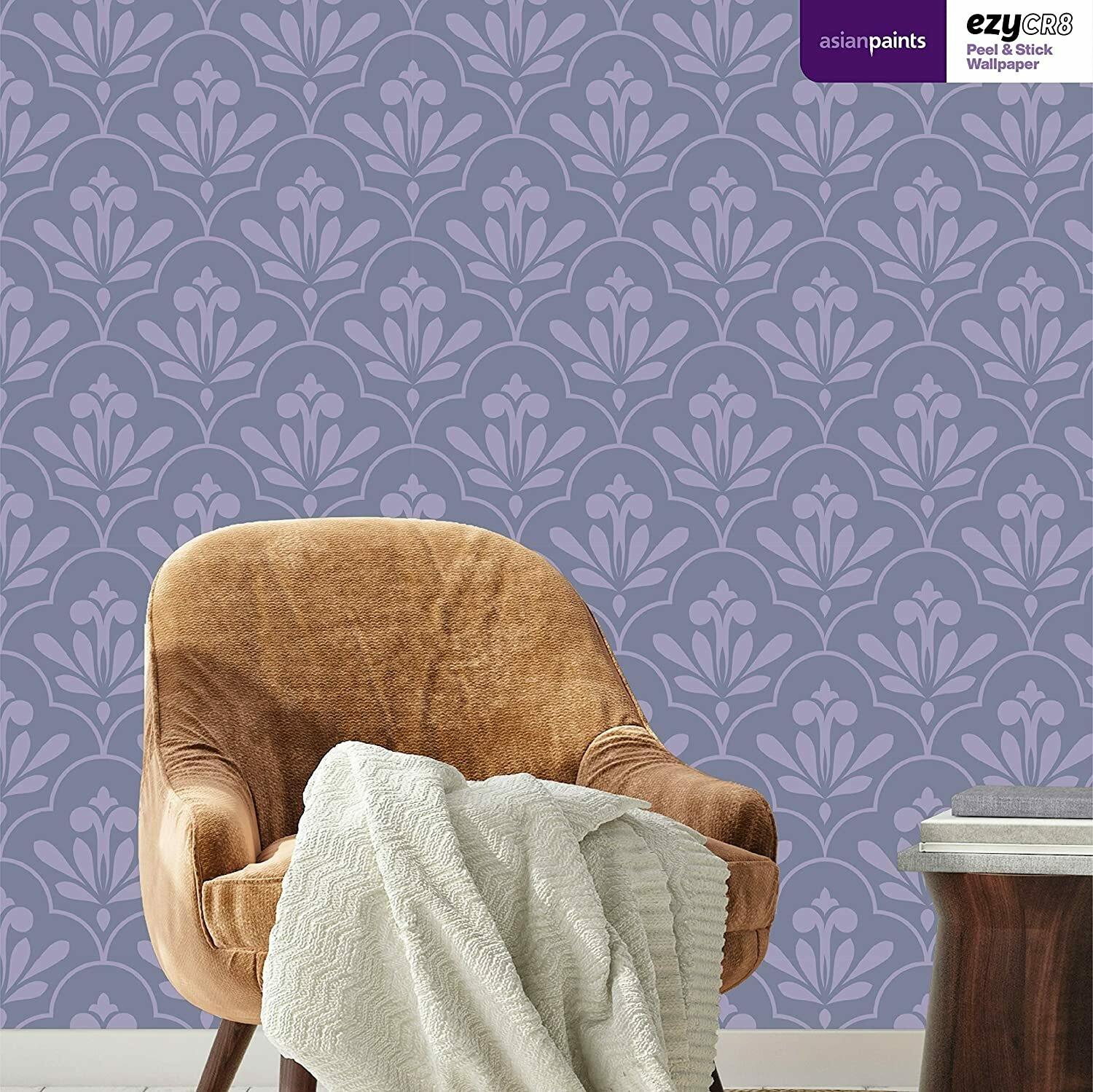 Buy Asian Paints EzyCR8 Baroque Florals - Purple DIY Self Adhesive