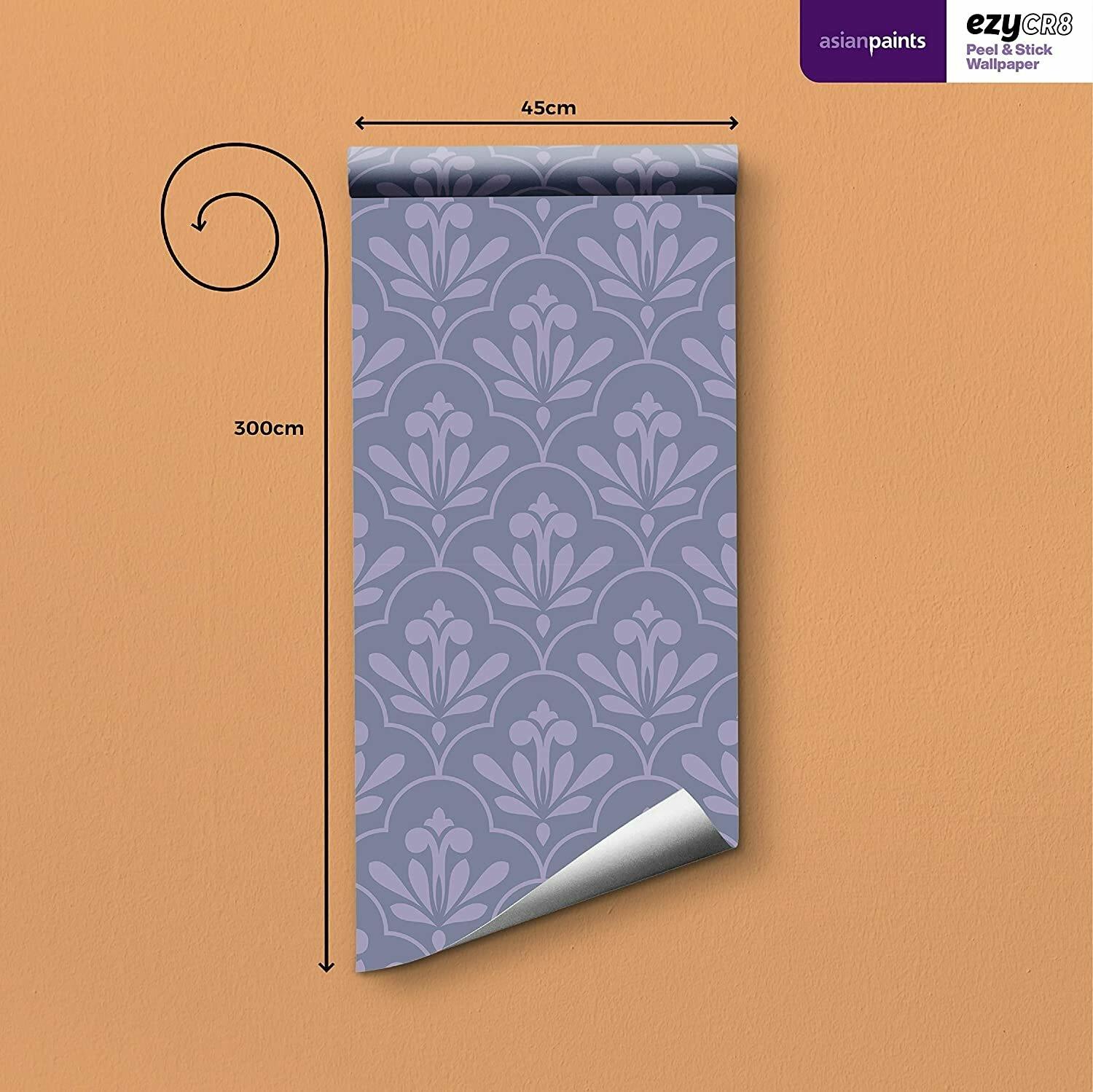 Buy Asian Paints EzyCR8 Baroque Florals - Purple DIY Self Adhesive