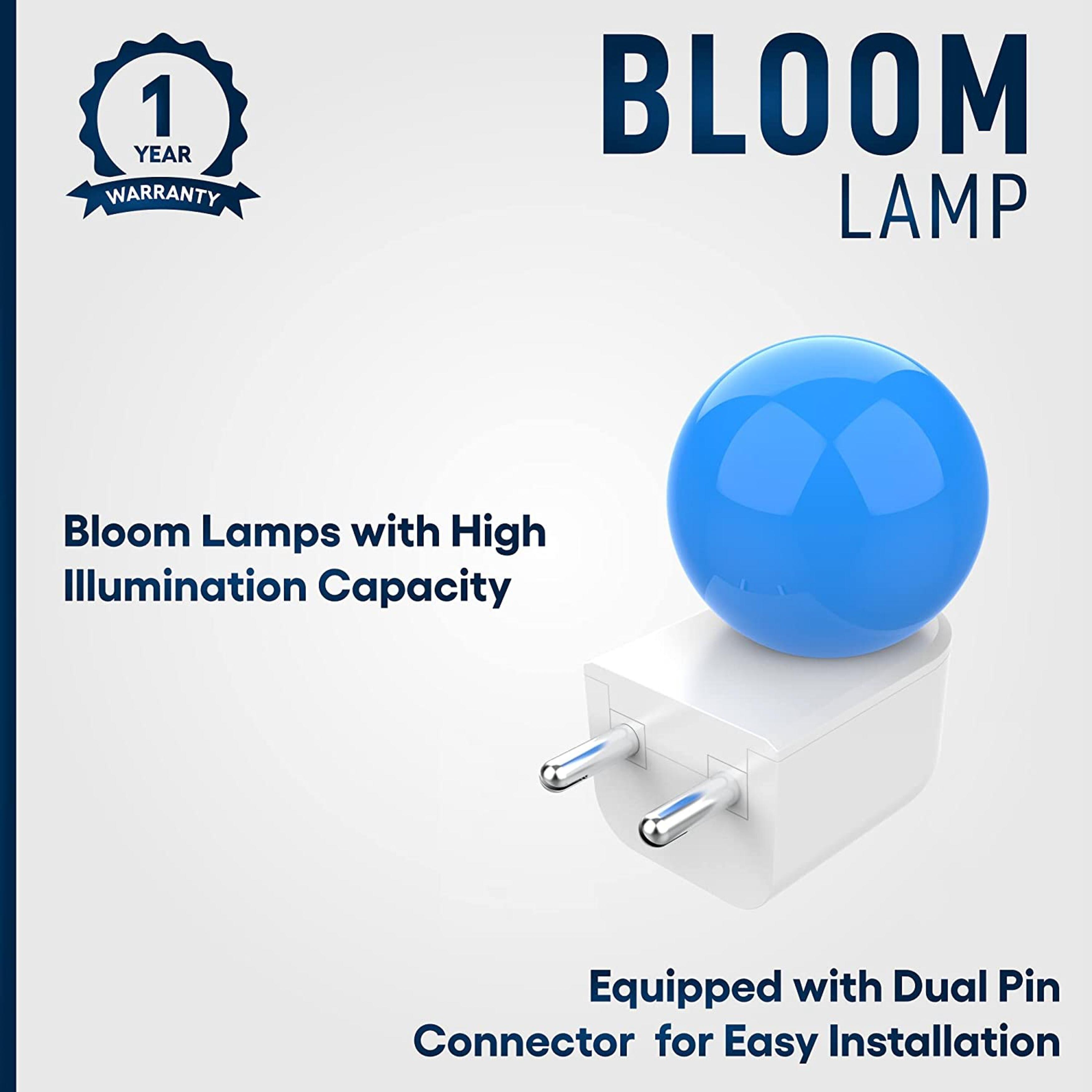 Buy Fybros Blue Bloom Play And Plug Decorative Led Night Lamp Bulb