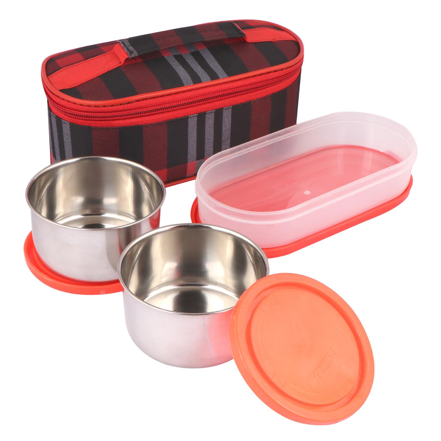 2点SET CONTAINER TABLE TOP 50L 74L Buy Topware 3 container office double decker lunchbox(750ml