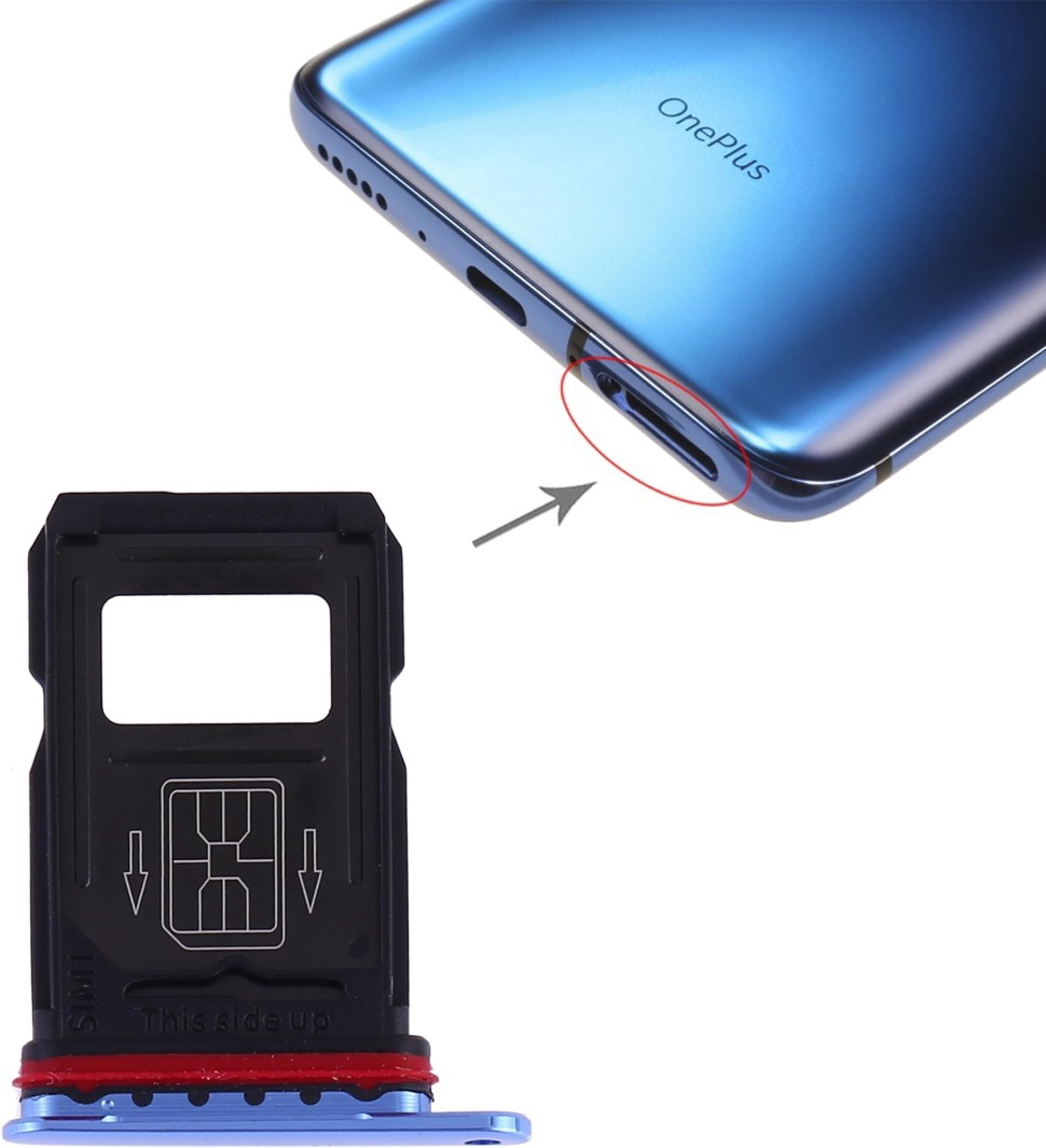 Buy FRIENDZZWORLD Blue Plastic, Steel Sim Card Tray For Oneplus 7