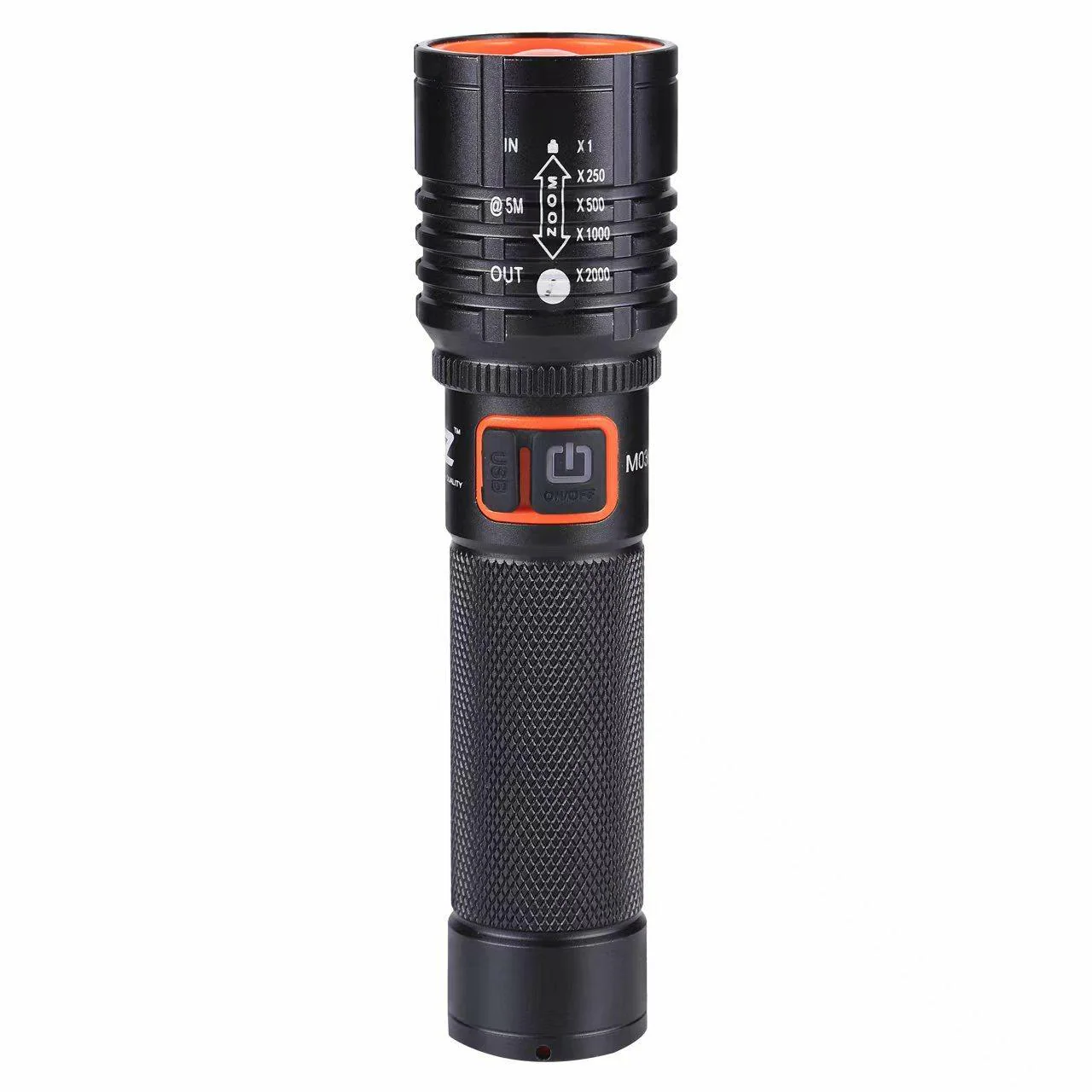 Buy MZ 035 (ZOOMABLE METAL) 5 Modes Flashlight, Super Bright Cree