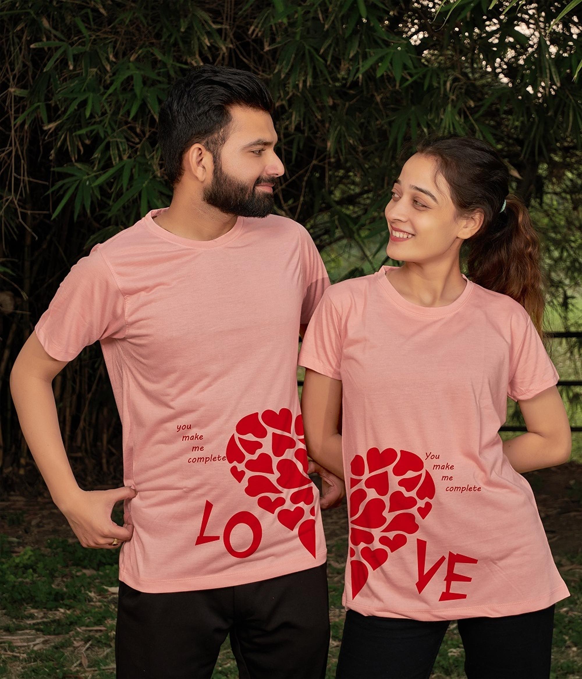 Buy TAHIV Matching Couple T-shirts (Pack of 2) for Men \u0026 Women_(L-S) Online  at Best Prices in India - JioMart.