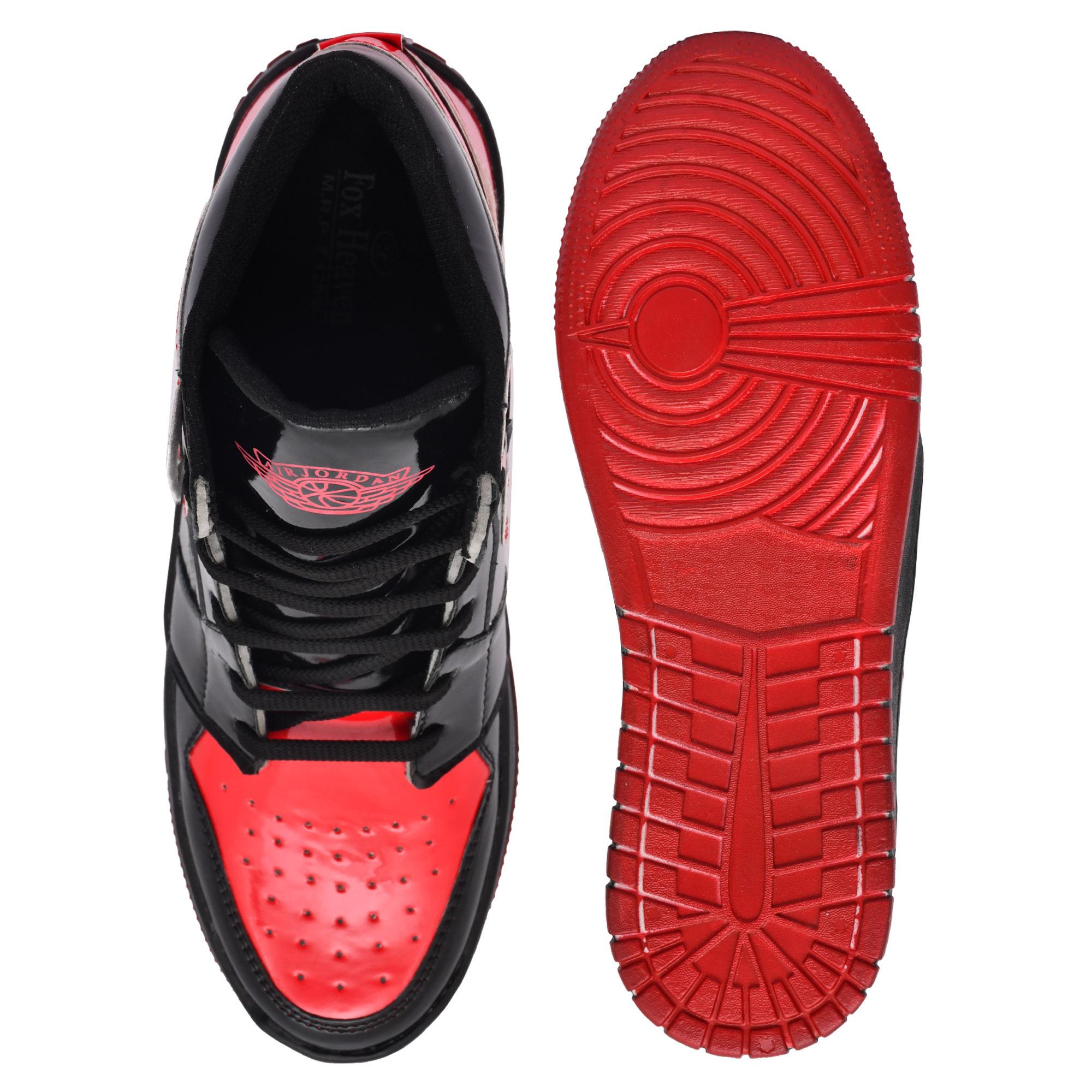 air jordan shoes red and black