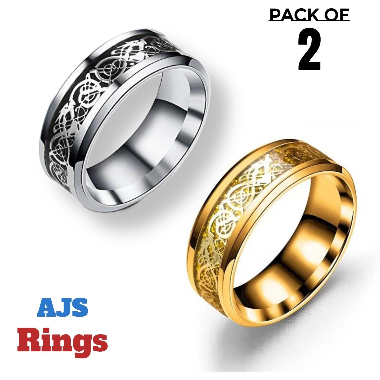 LOLIAS 9 Pcs Stainless Steel Men Rings Silver Black Matte Finish Polished Band Rings Bottle Opener Rings Wedding Band Engagement Promise Rings Vintage Fidget Ring