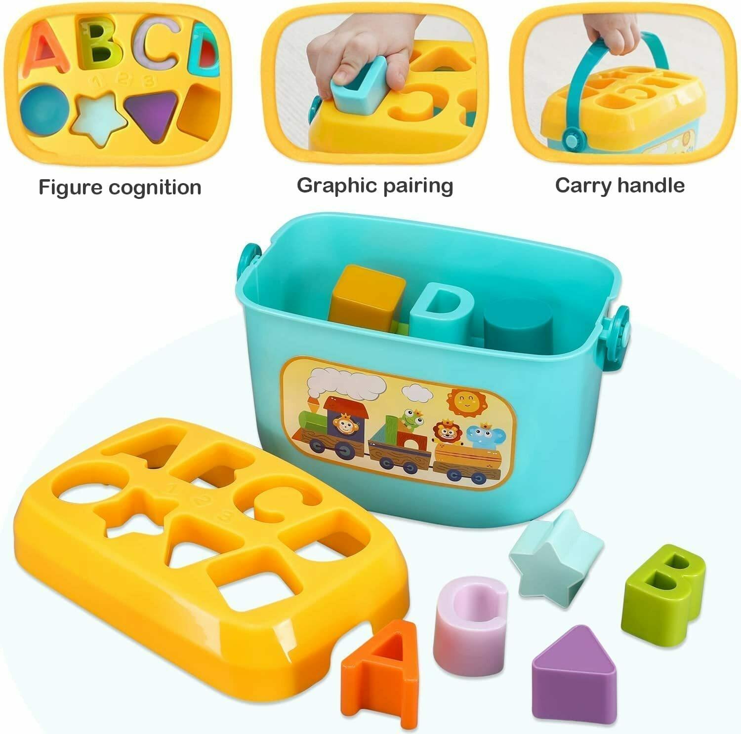 Buy ADKD Kids Baby First Shape Sorter Educational Activity Cube