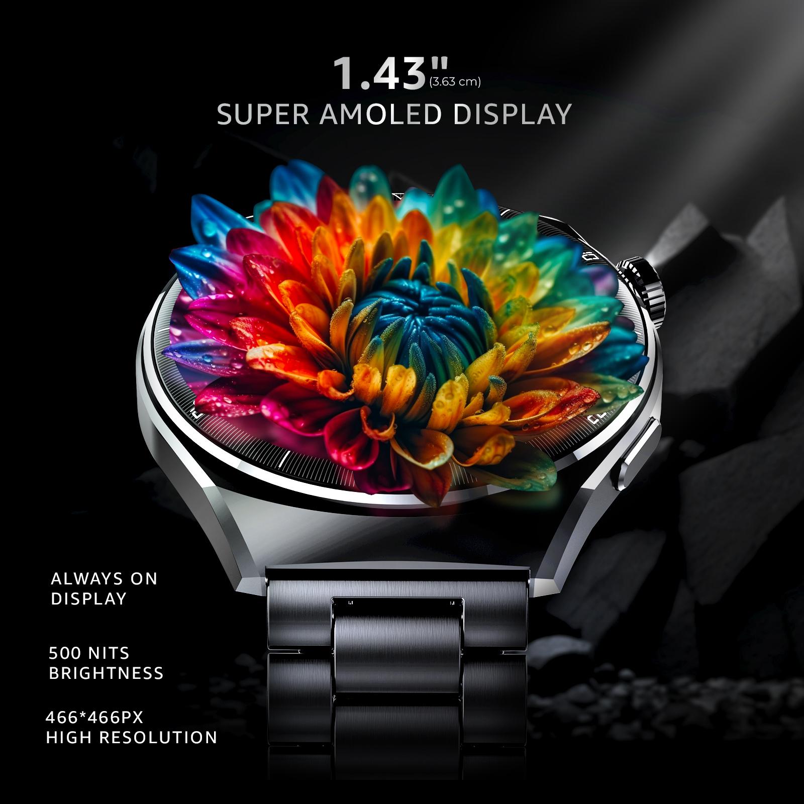 Buy beatXP Vega X 1.43 inch (3.6 cm) Super AMOLED Display, One-Tap