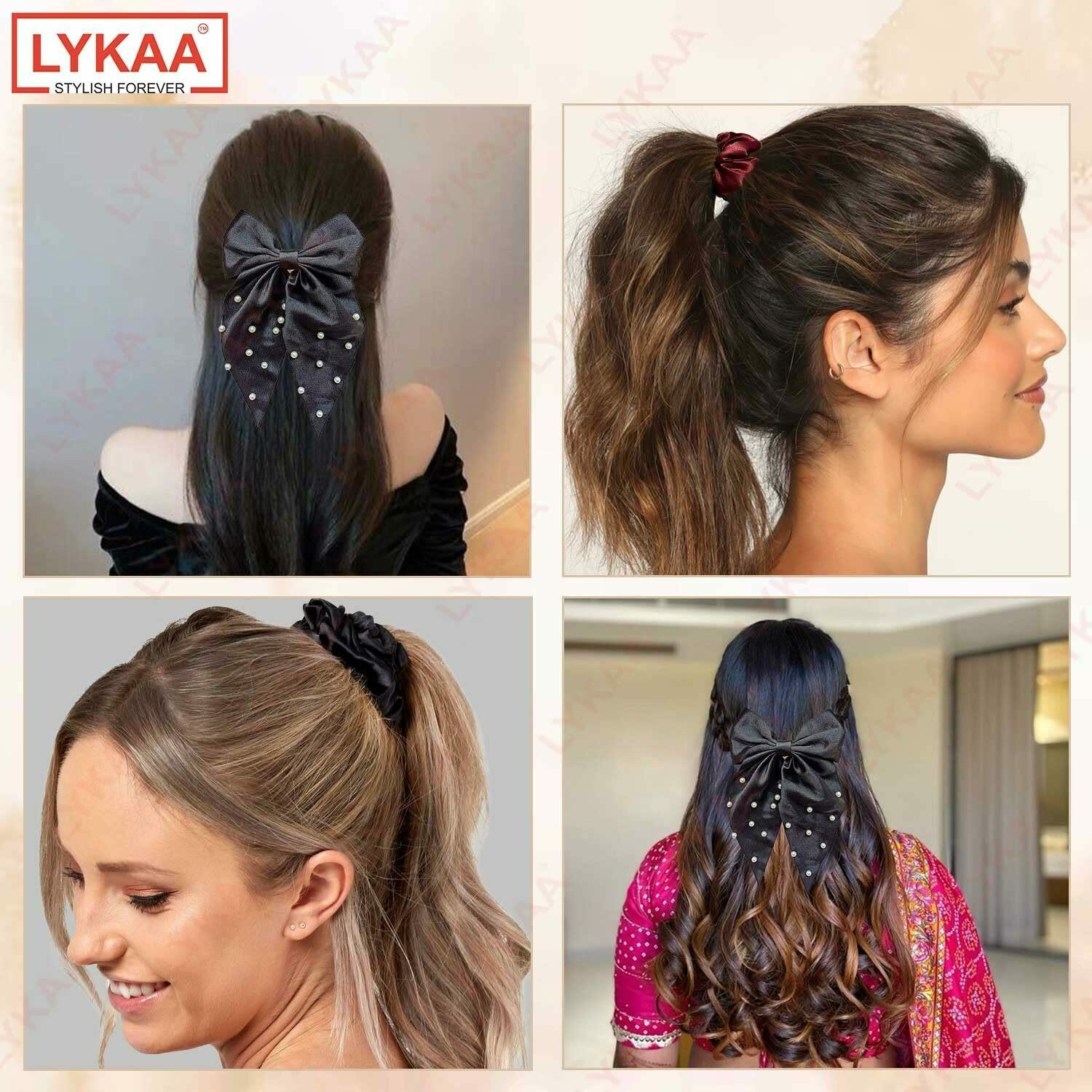 how to tie a ponytail with a ribbon