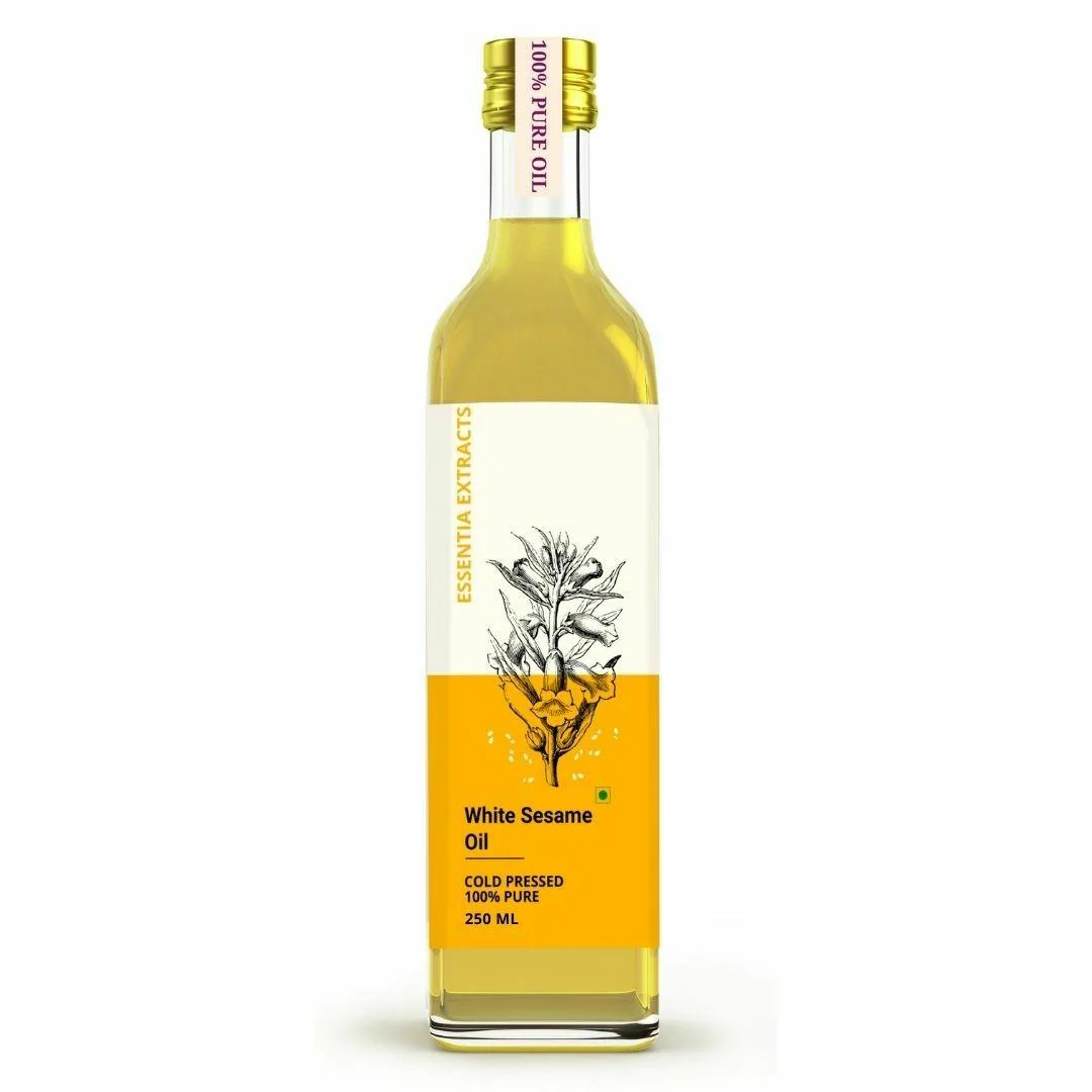 Buy ESSENTIA EXTRACTS Cold-Pressed White Sesame Oil| 100% Pure