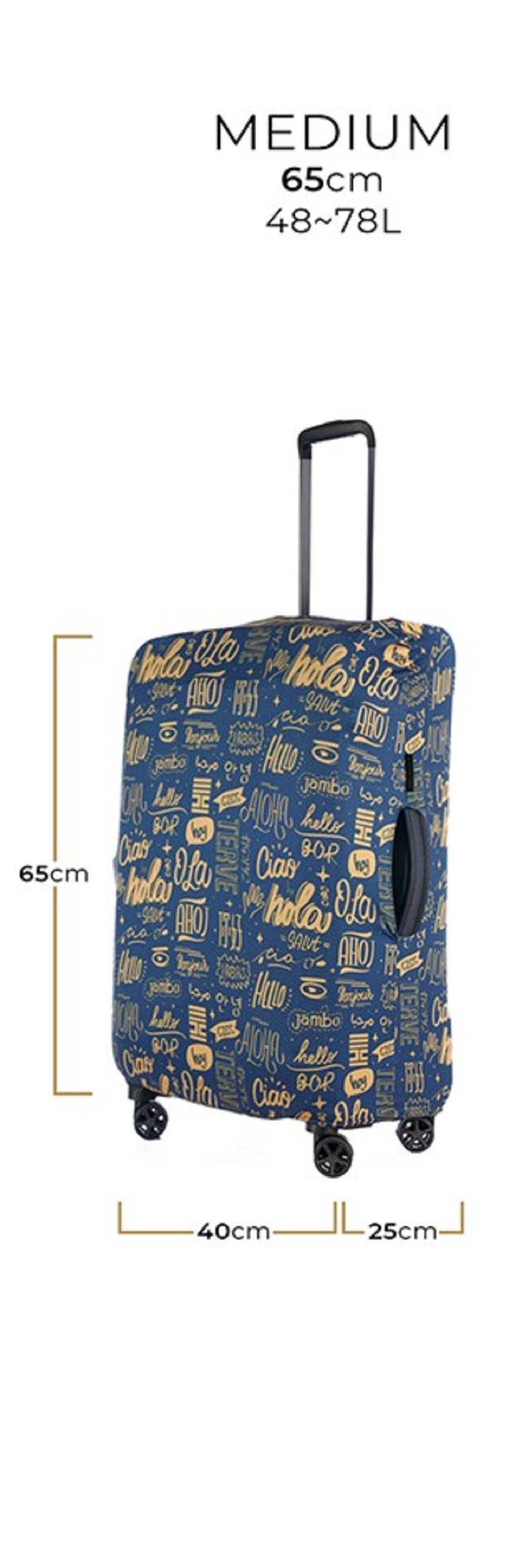 Nasher Miles Dark Blue Eco Friendly Polyester Small Protective Luggage Cover 65 Cm 24 Inch Jiomart