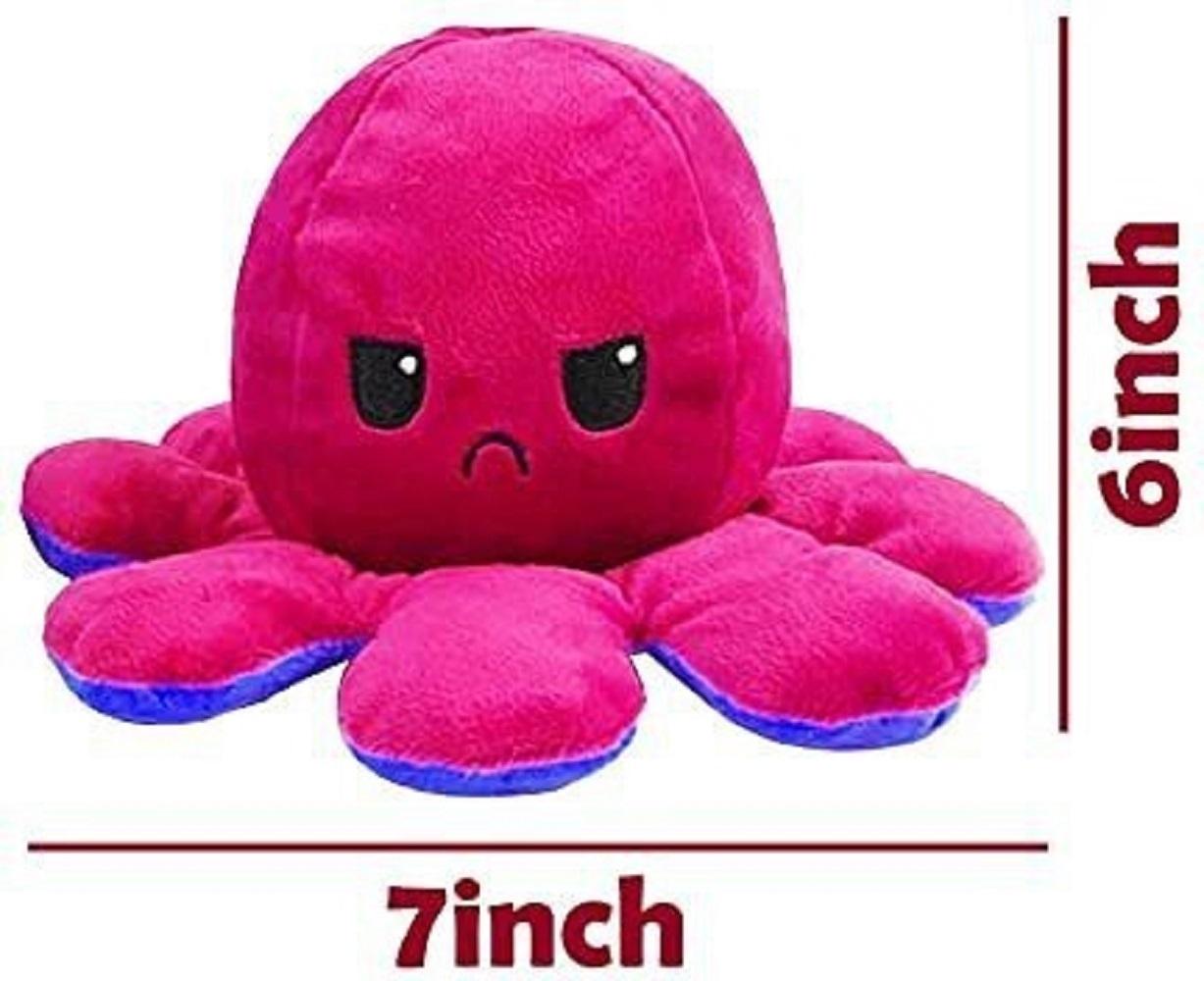 Sad Reversible Octopus Plush Toy 