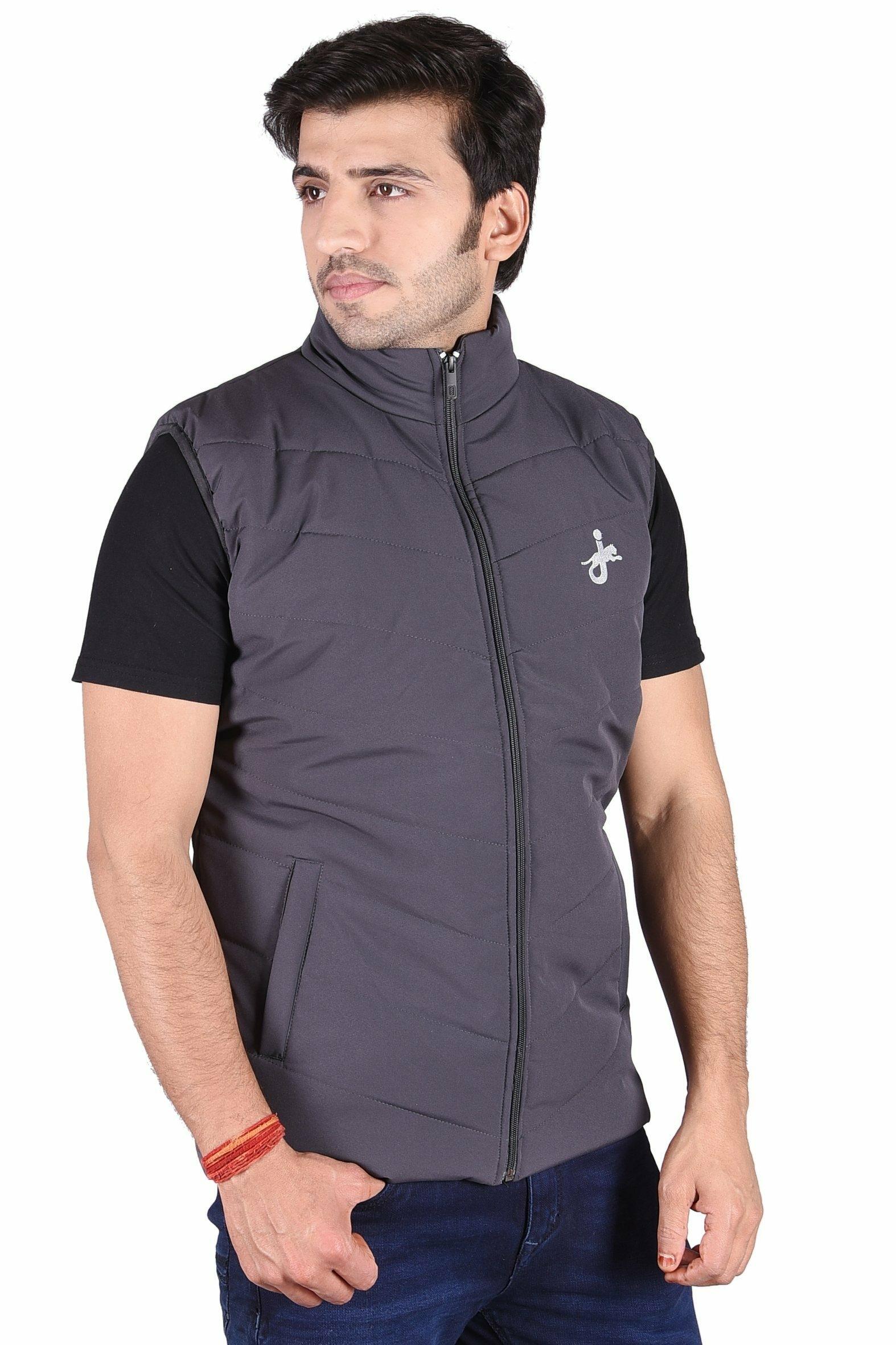 Buy Jaguro Men's Winter Reverisble Jacket Dual Side Wearable