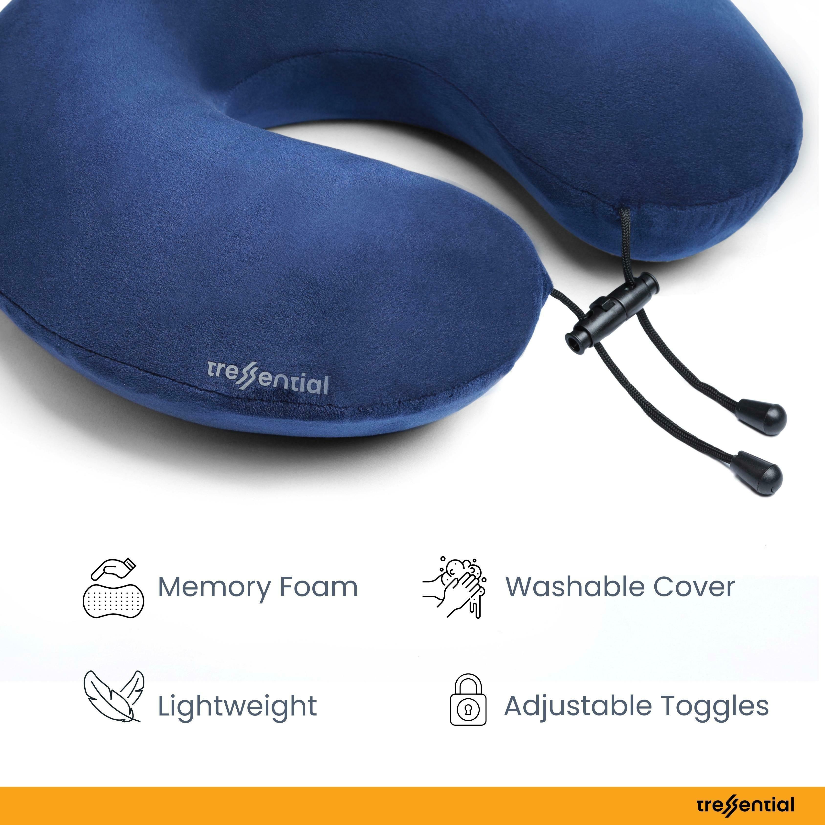 Buy Tressential Memory Foam Travel Neck Pillow for Men, Women and