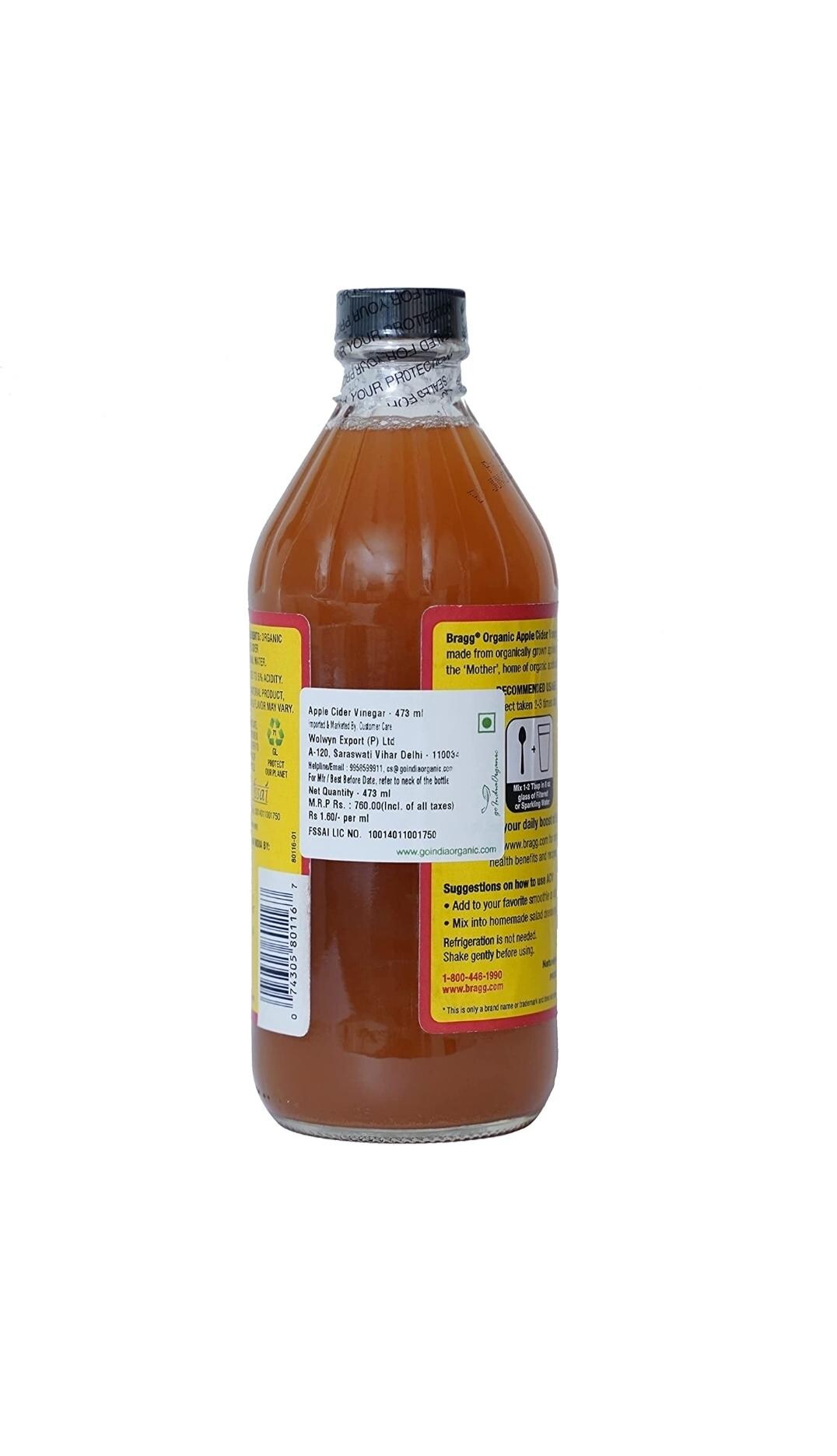 Bragg Raw Apple Cider Vinegar - 473 ml - JioMart
