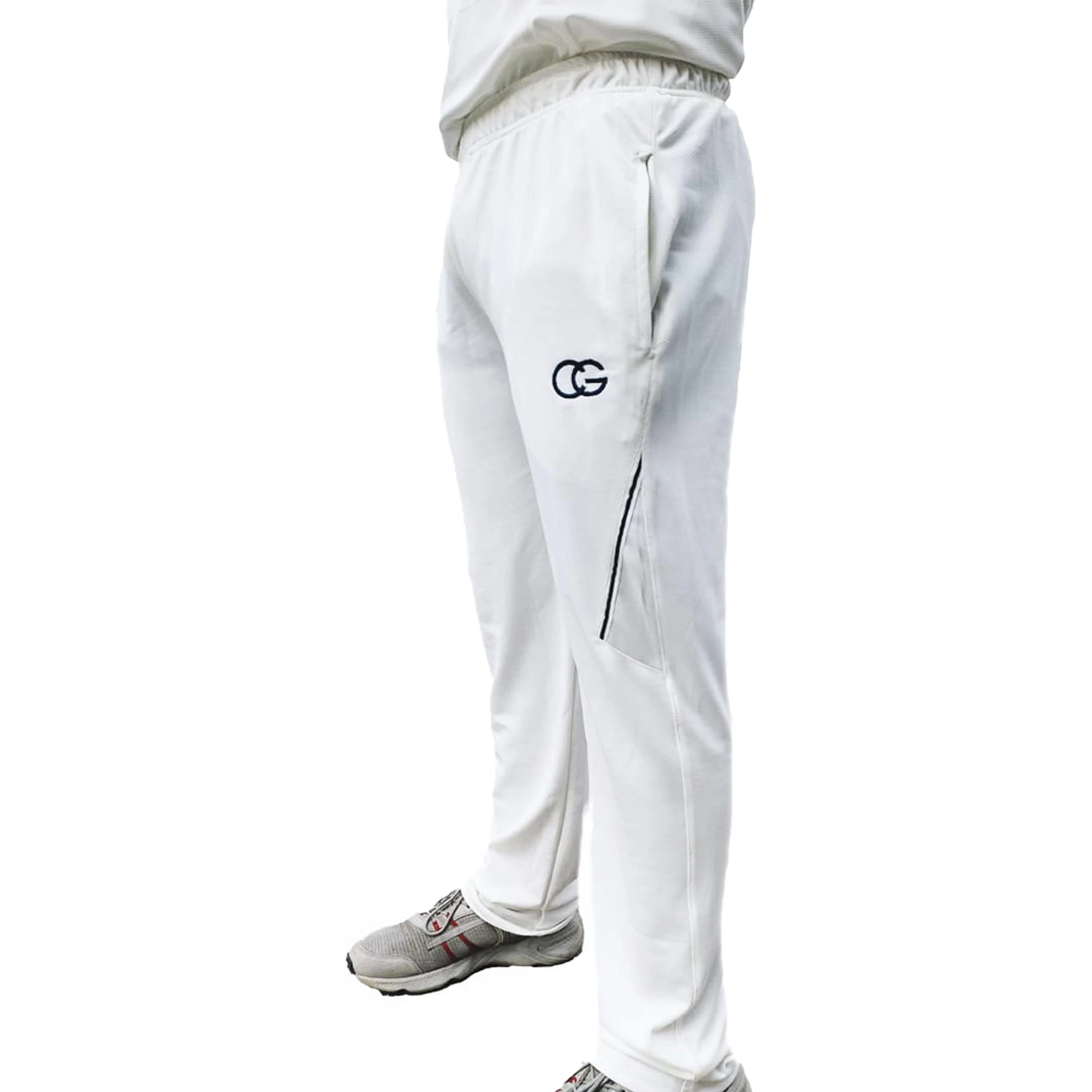 nike cricket white track pants
