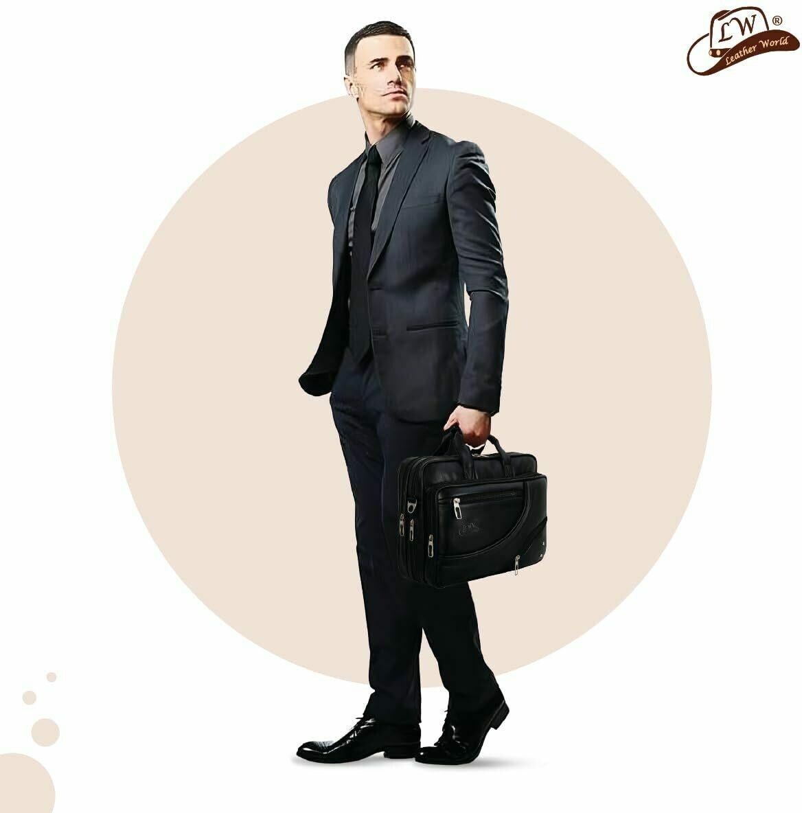 Briefcase Men Buy Briefcase Near Me THOMAS RFID Protected Leather