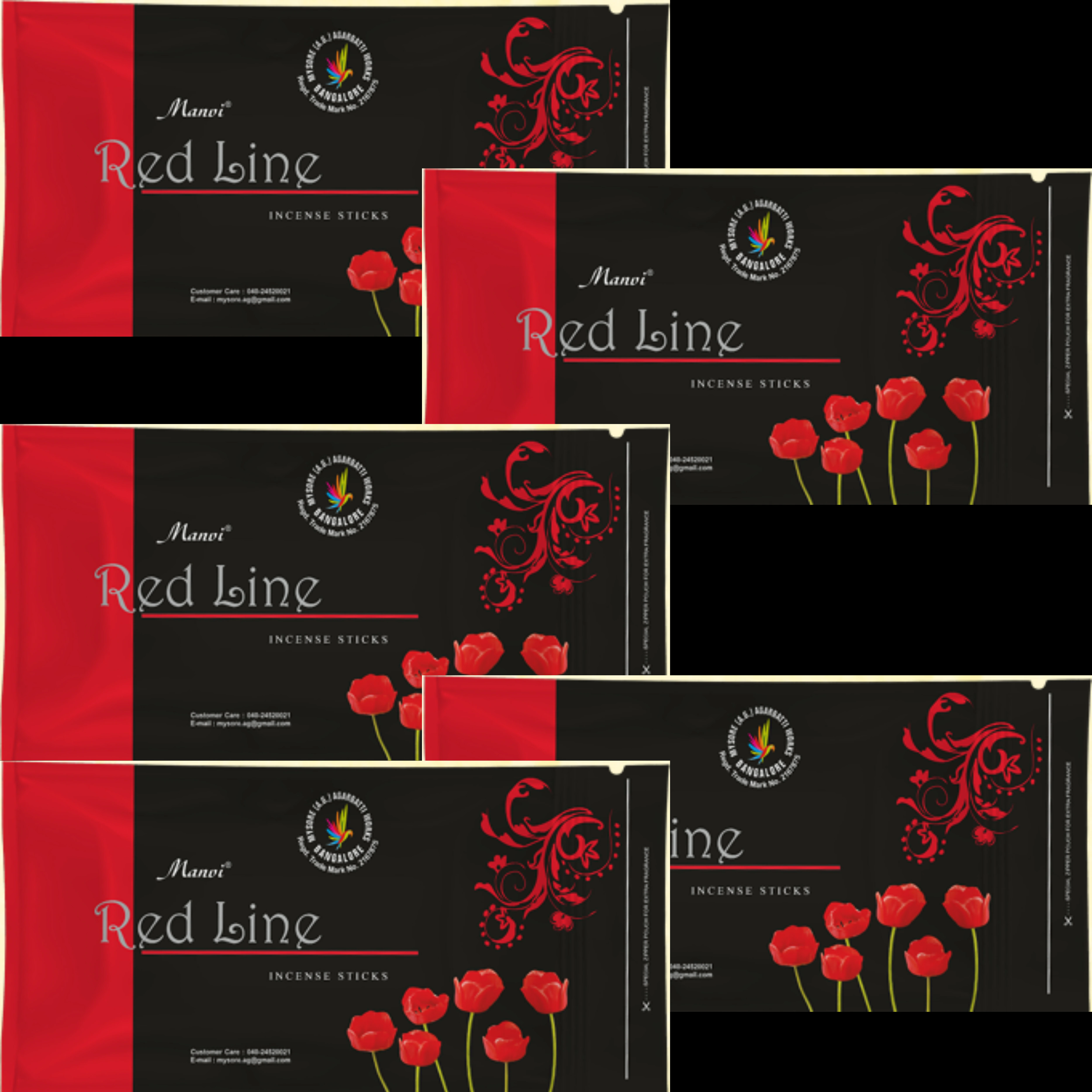 Buy Manvi Red Line Fragrance stick 150 gm Zipper Lock Agarbatti