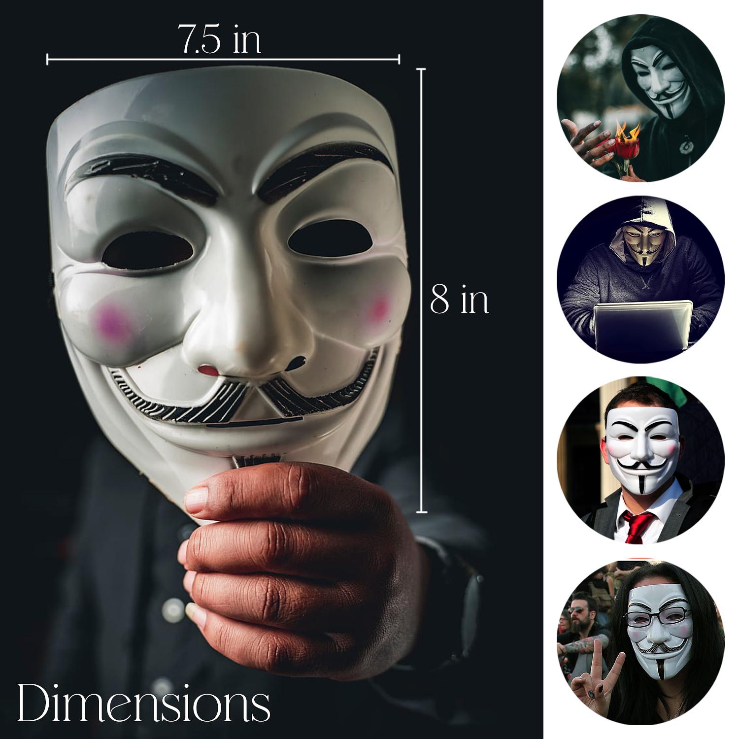 Buy ZYOZIQUE V for Vendetta Face Masks | Hacker Face Masks For