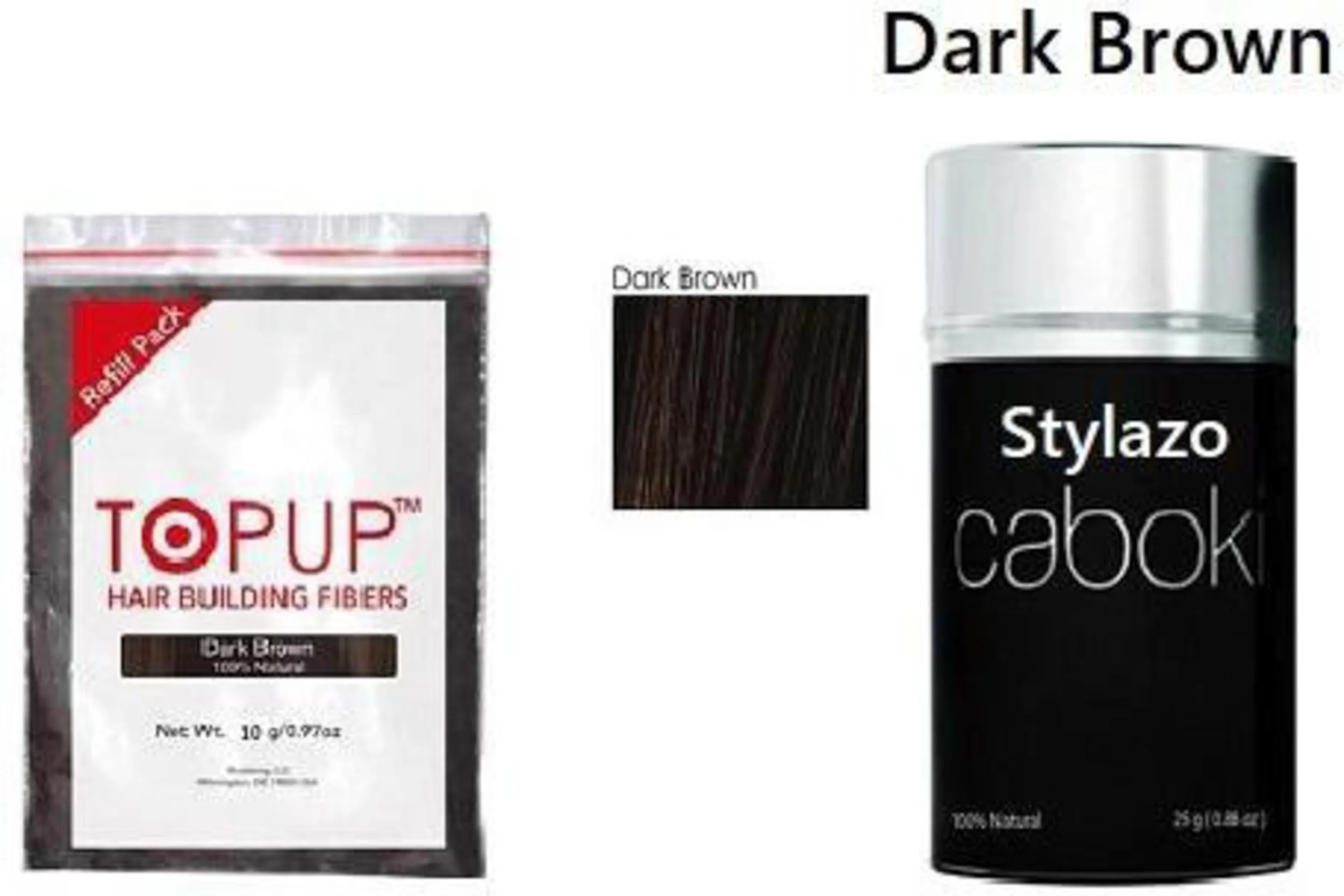 Stylazo Dark Brown Hair Building Fiber With Refill Bag 35 g (Pack of 2) -  JioMart