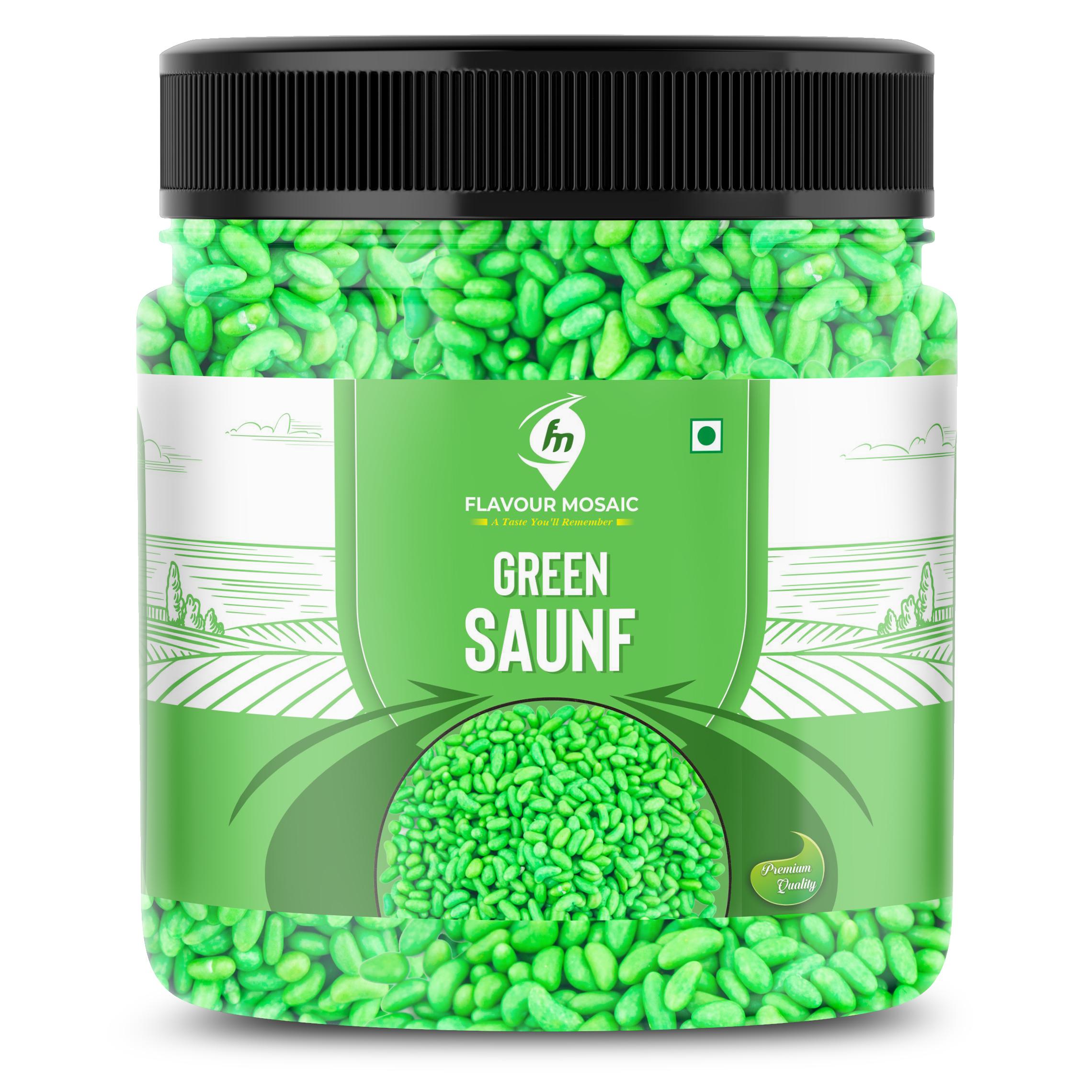 Buy FLAVOUR MOSAIC Green Saunf Mukhwas | Pack of 3-400 Each 1200