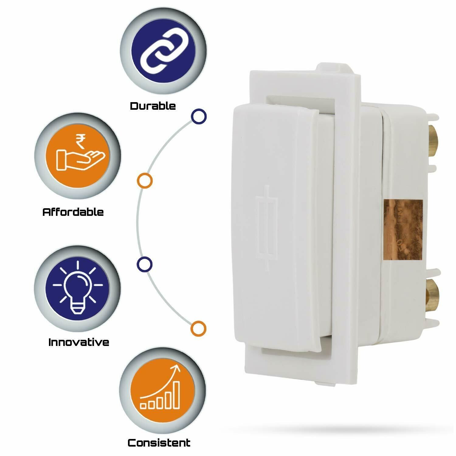 Buy CONA 9331 Status Kit Kat Fuse 10A, White-Pack of 20|Modular