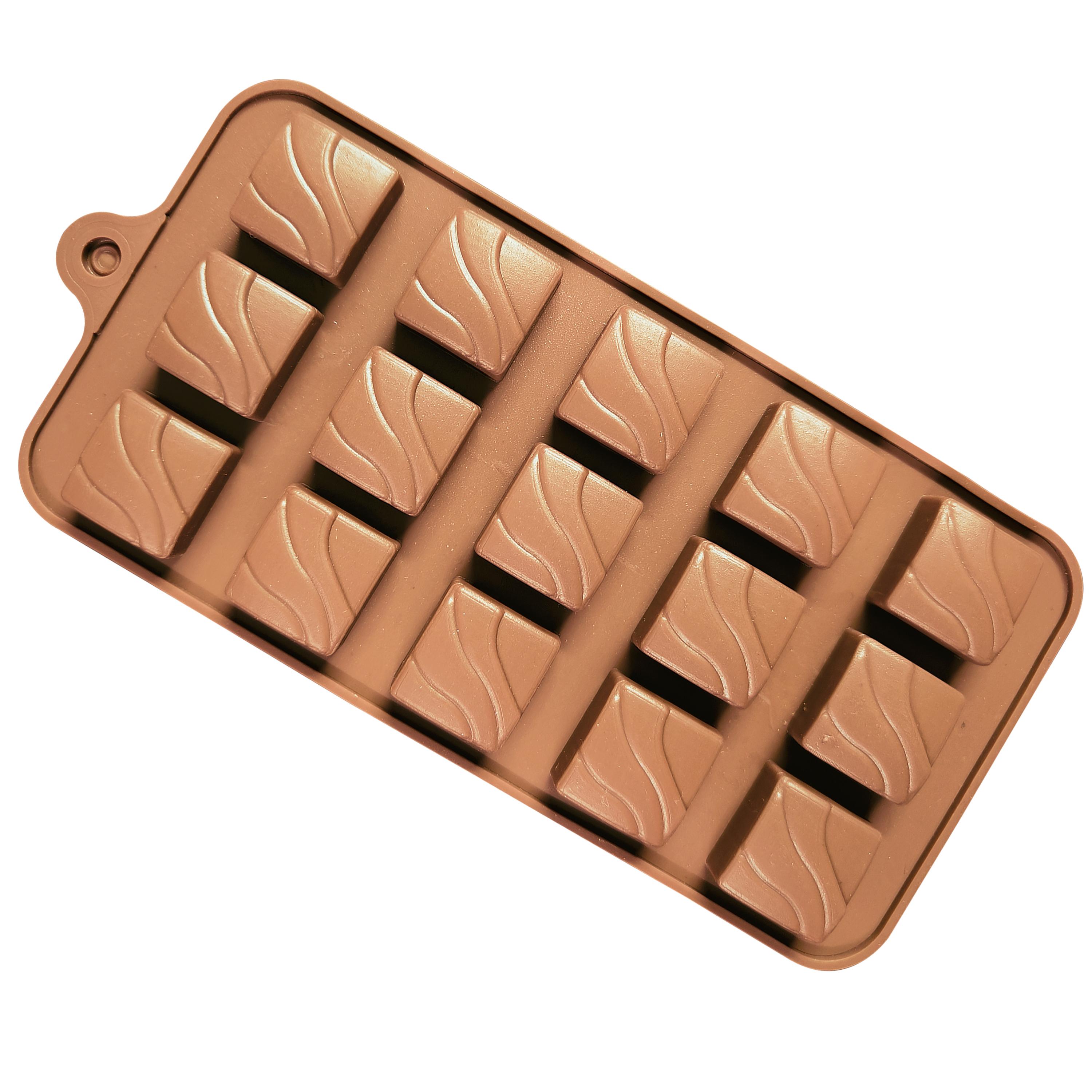 Buy BAKEMO silicone chocolate mold| 15 cavity chocolate mold