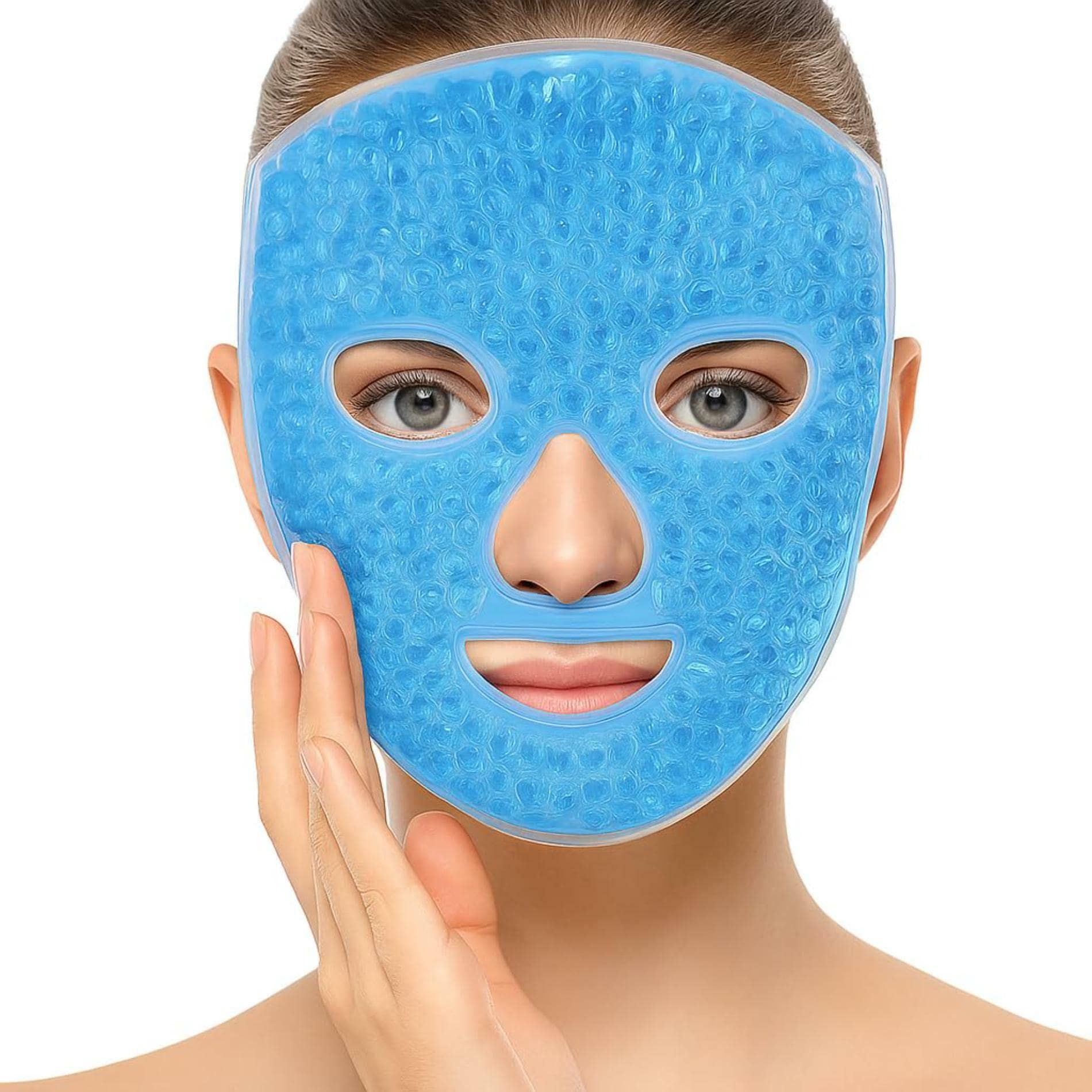 Buy Dr Helix Gel Face Mask Reusable Hot & Cold Therapy Mask for