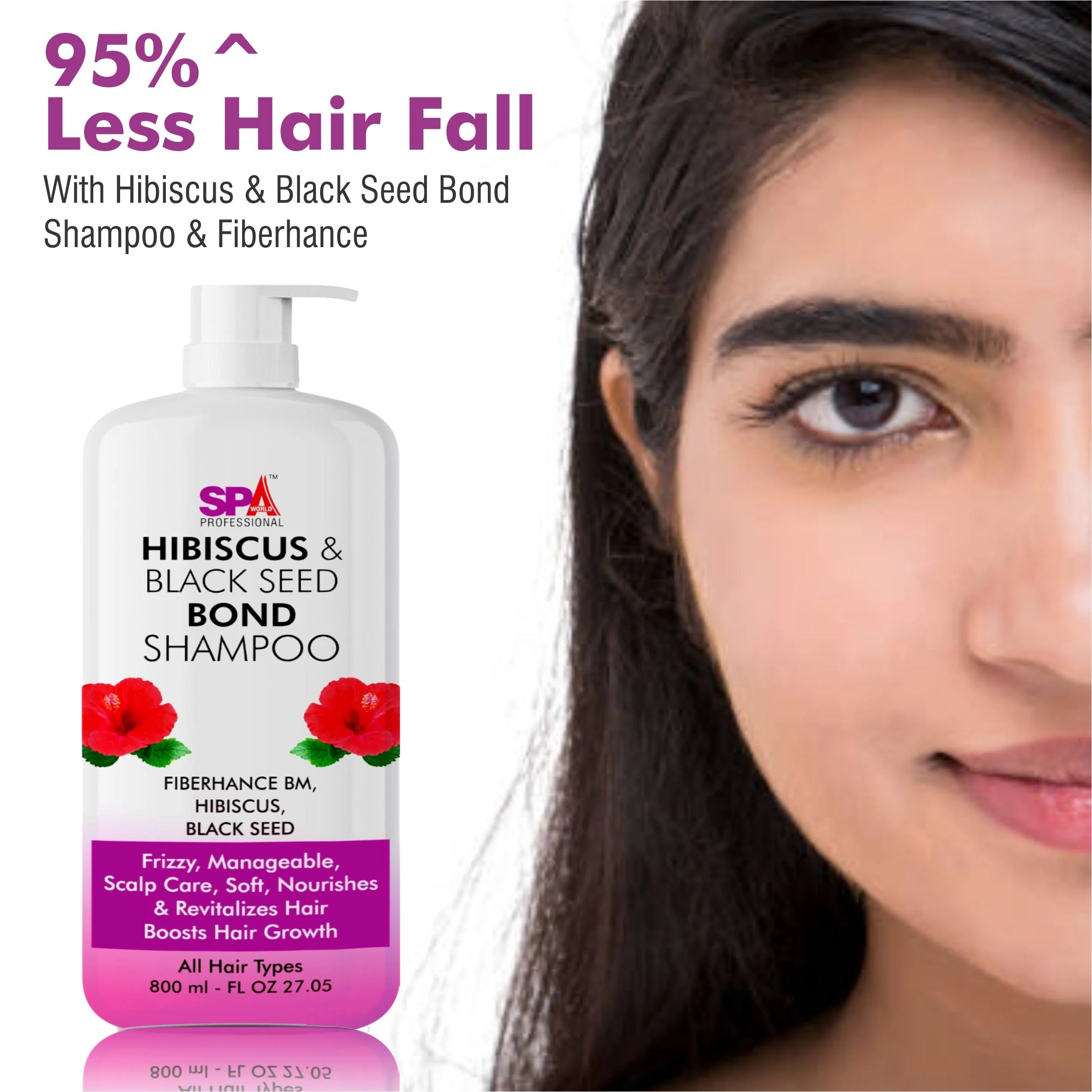 Buy SPAWORLD Hibiscus & Black Seed Bond Shampoo - Frizz-Free