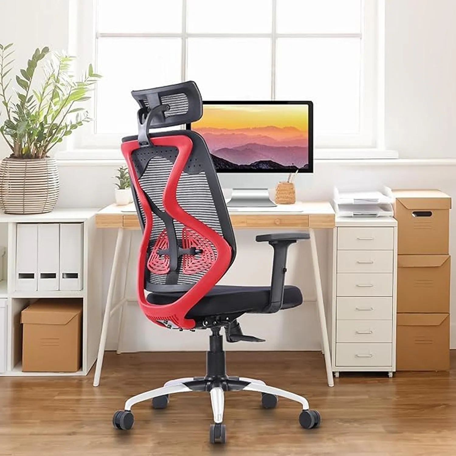 Buy YTT Office Chair | Headrest, Lumbar Support, Adjustable 2D PU