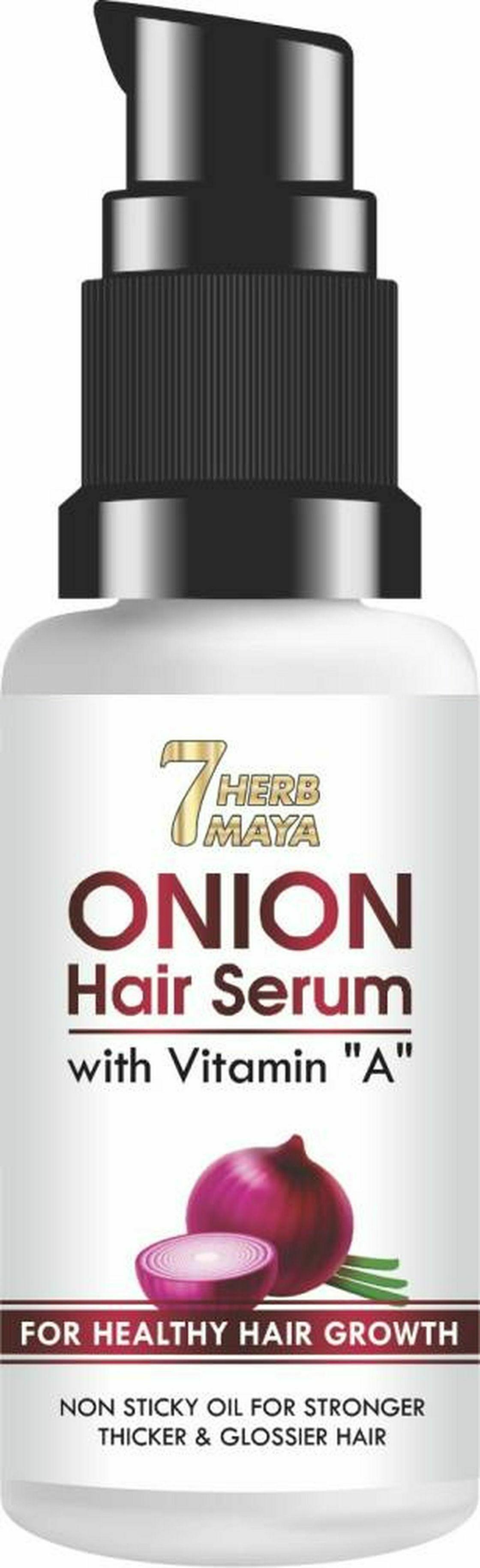 7Herbmaya Hair Serum Onion for Healthy and Shiny Hair Men and Women 60ml -  JioMart