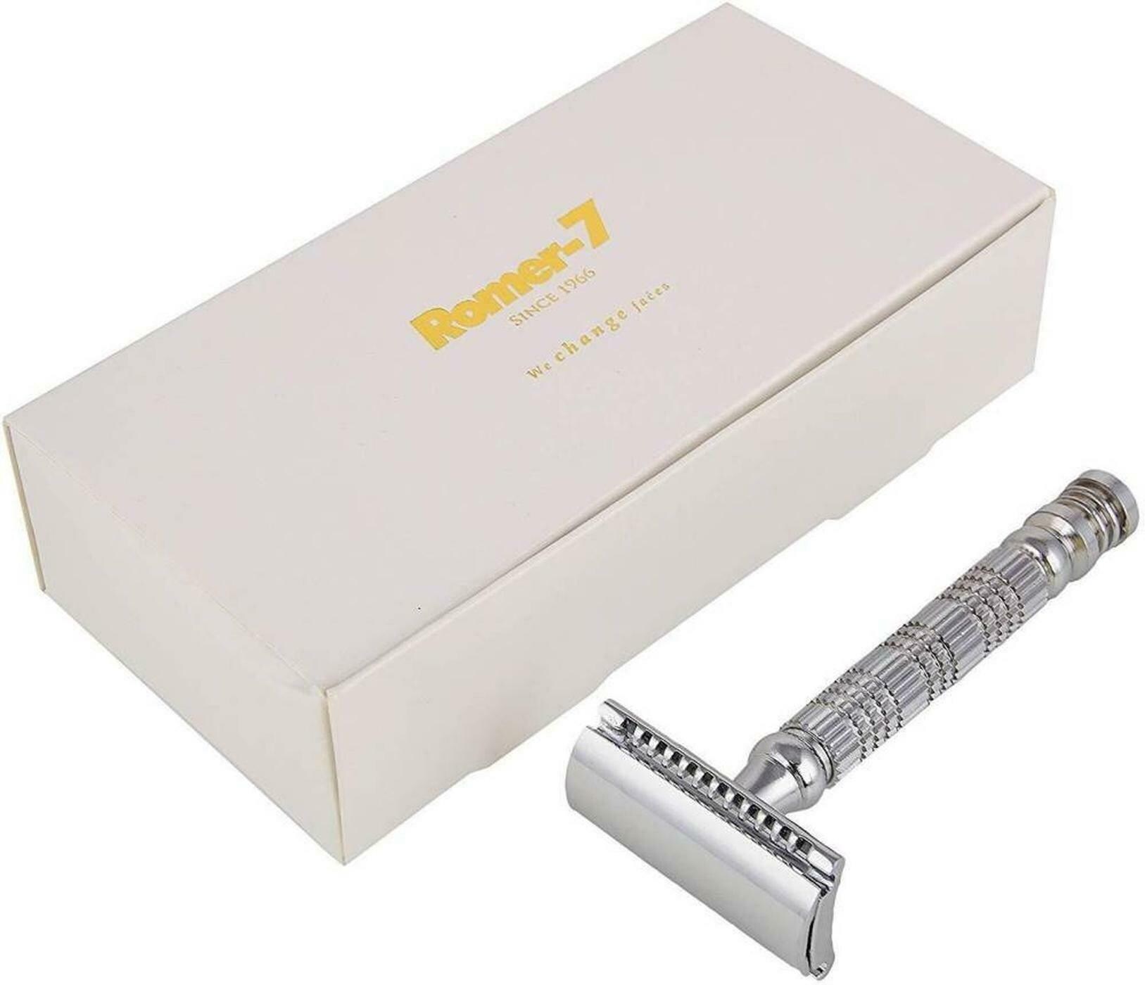 Buy Romer-7 CN Hybrid Safety Razor for Men + SS Blades Online at