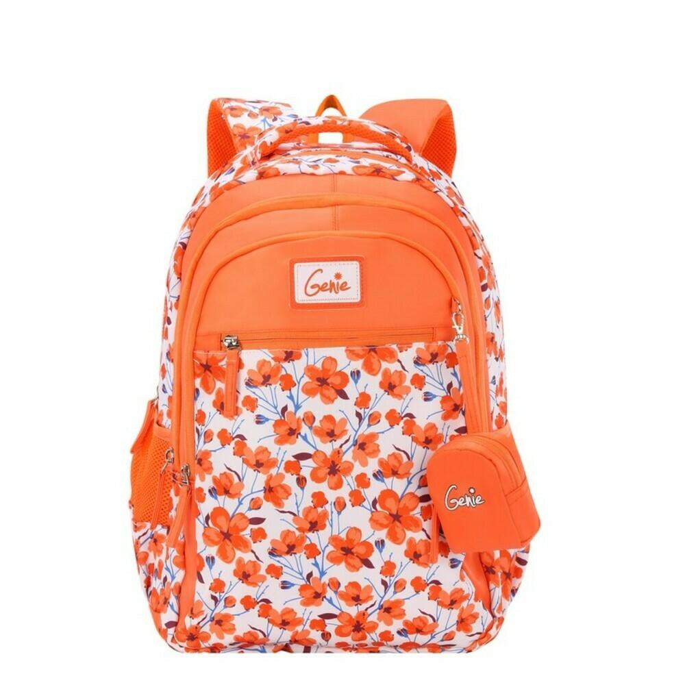 orange school backpack