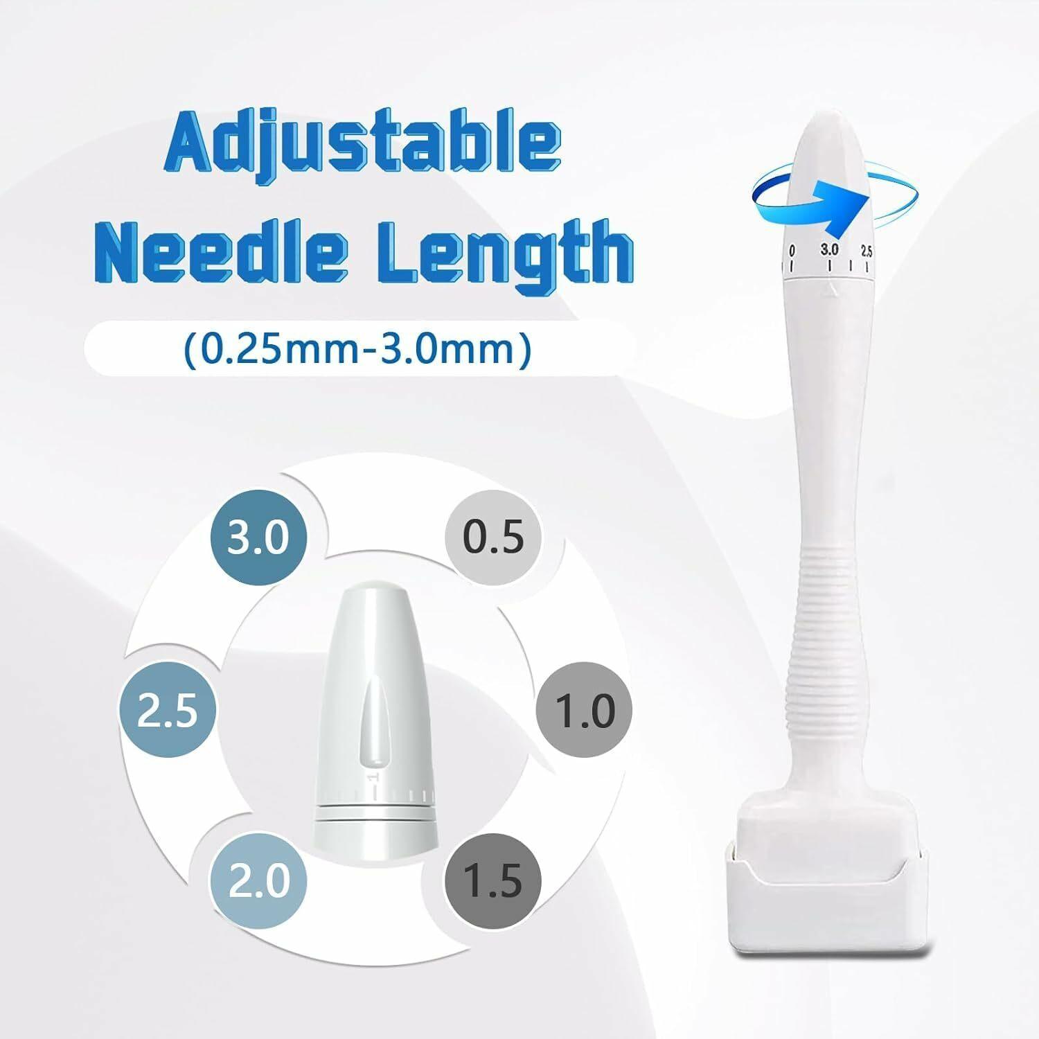 Buy Oxily 140 Titanium Adjustable Micro Needles Facial Derma