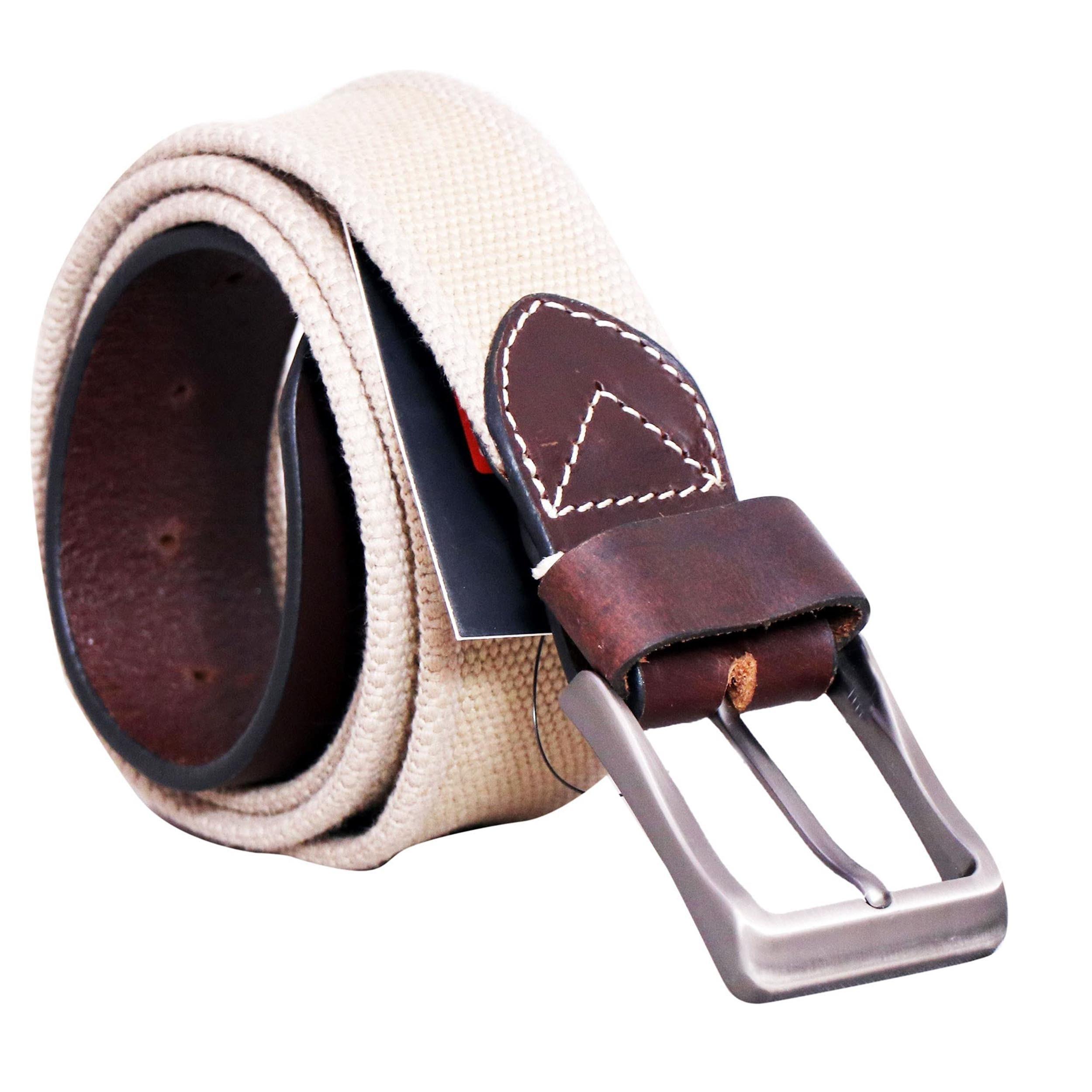 branded canvas belts