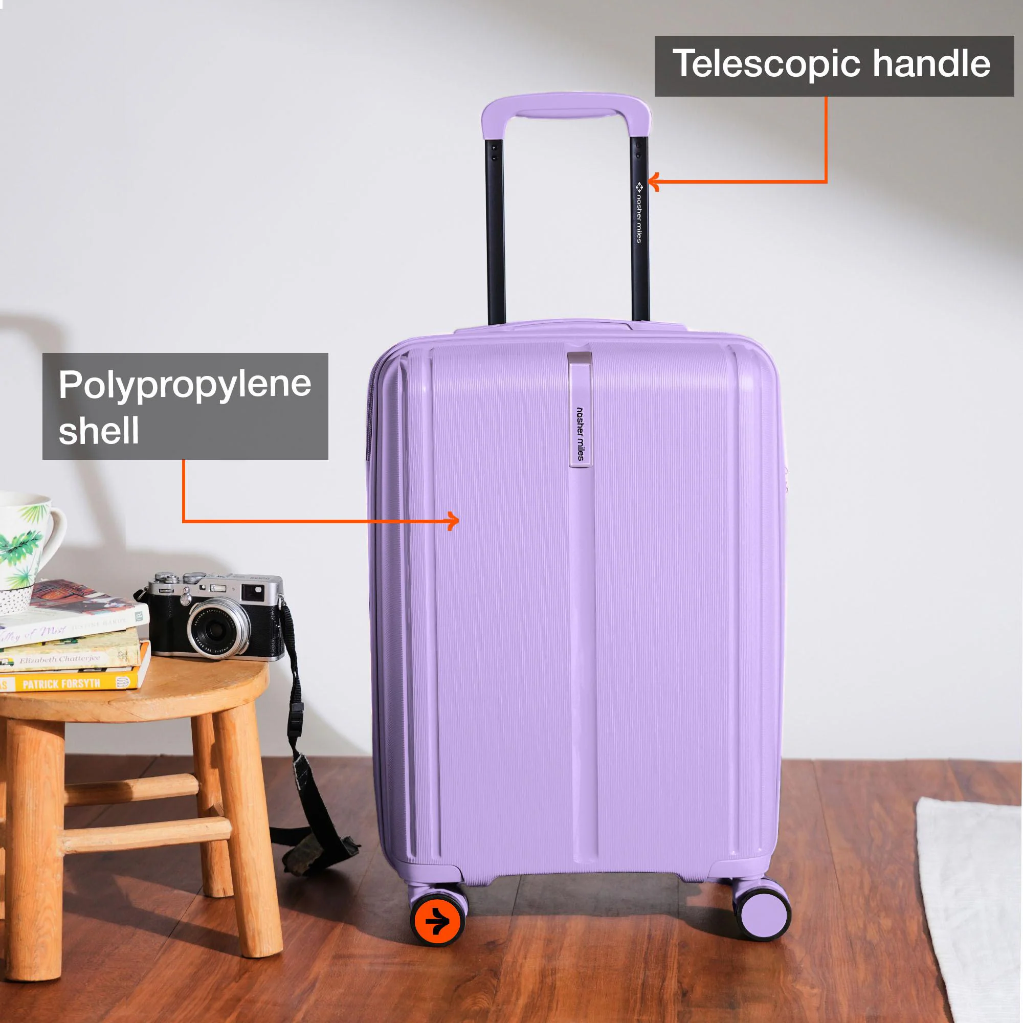 Buy Nasher Miles The Line Hard-Sided Polypropylene Cabin Luggage
