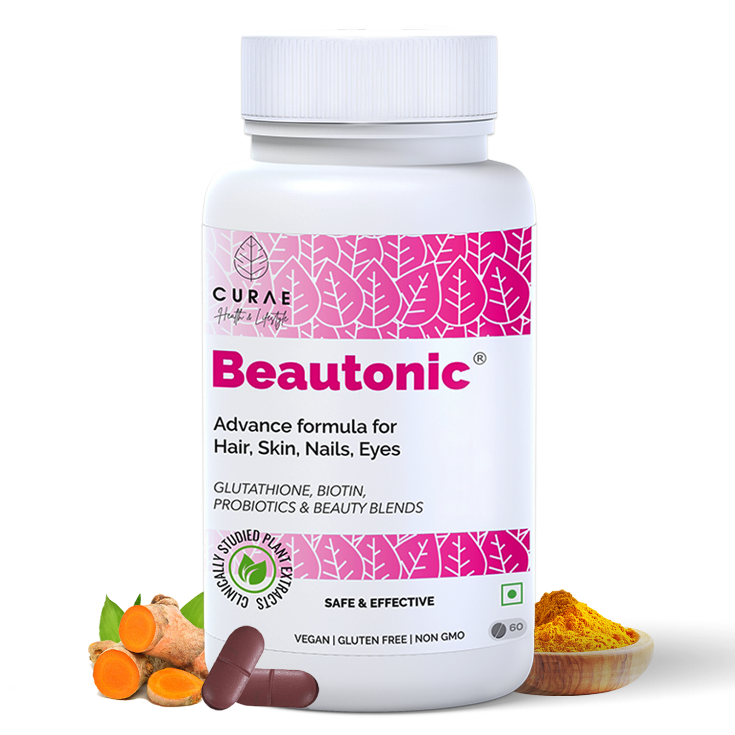Curae Health Beautonic Biotin Tablets for Hair Growth, Skin & Nail - Hair  Supplement for Women & Men - JioMart
