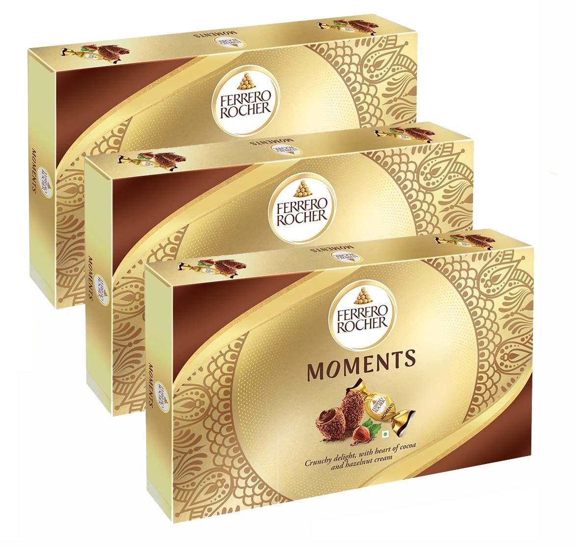Ferrero Rocher Moments, 12 Pieces (69.6 G) Pack Of 3 - Jiomart