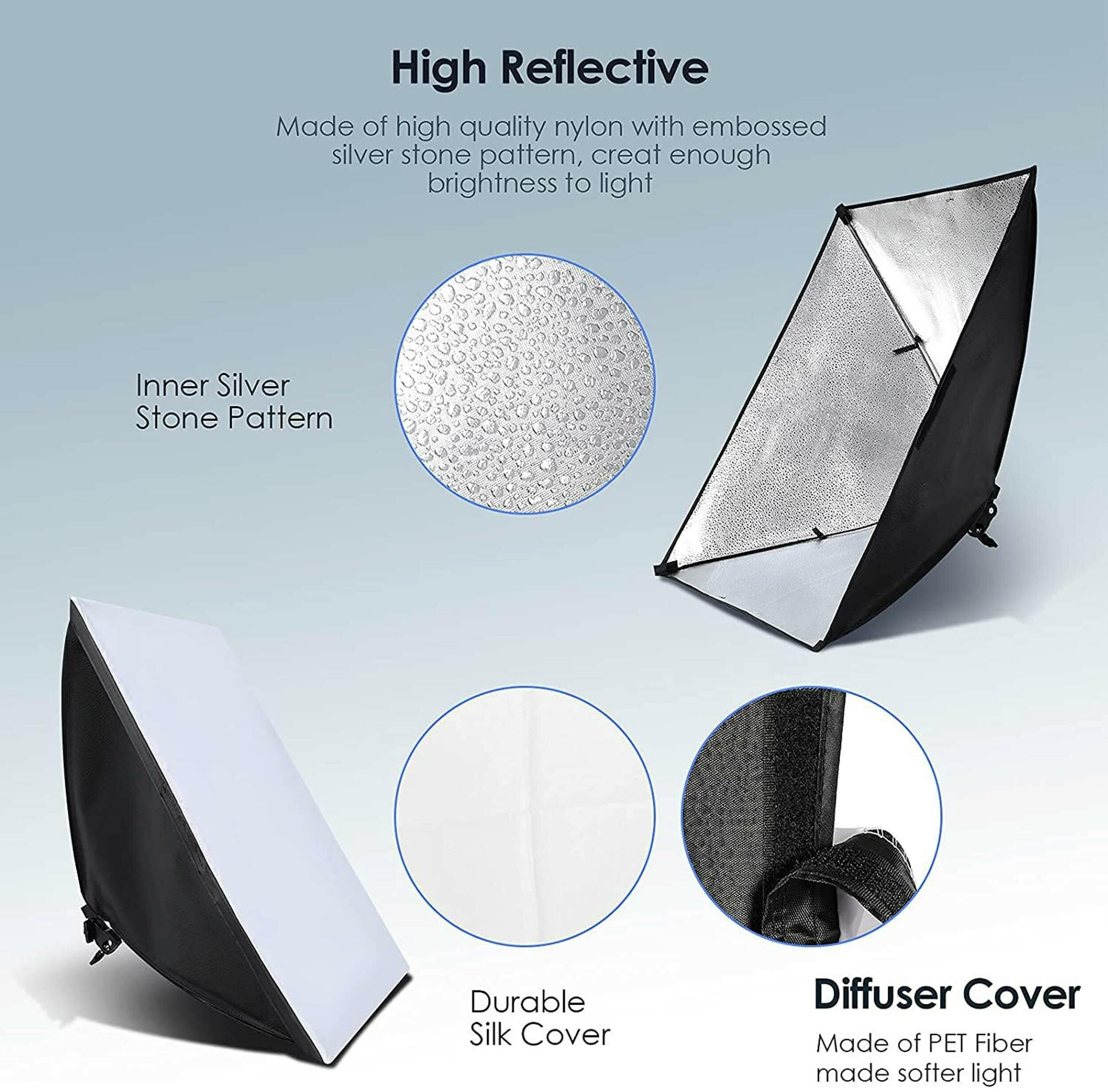 Buy Eloies Softbox Lighting Kit Photography Studio Light 50cm x