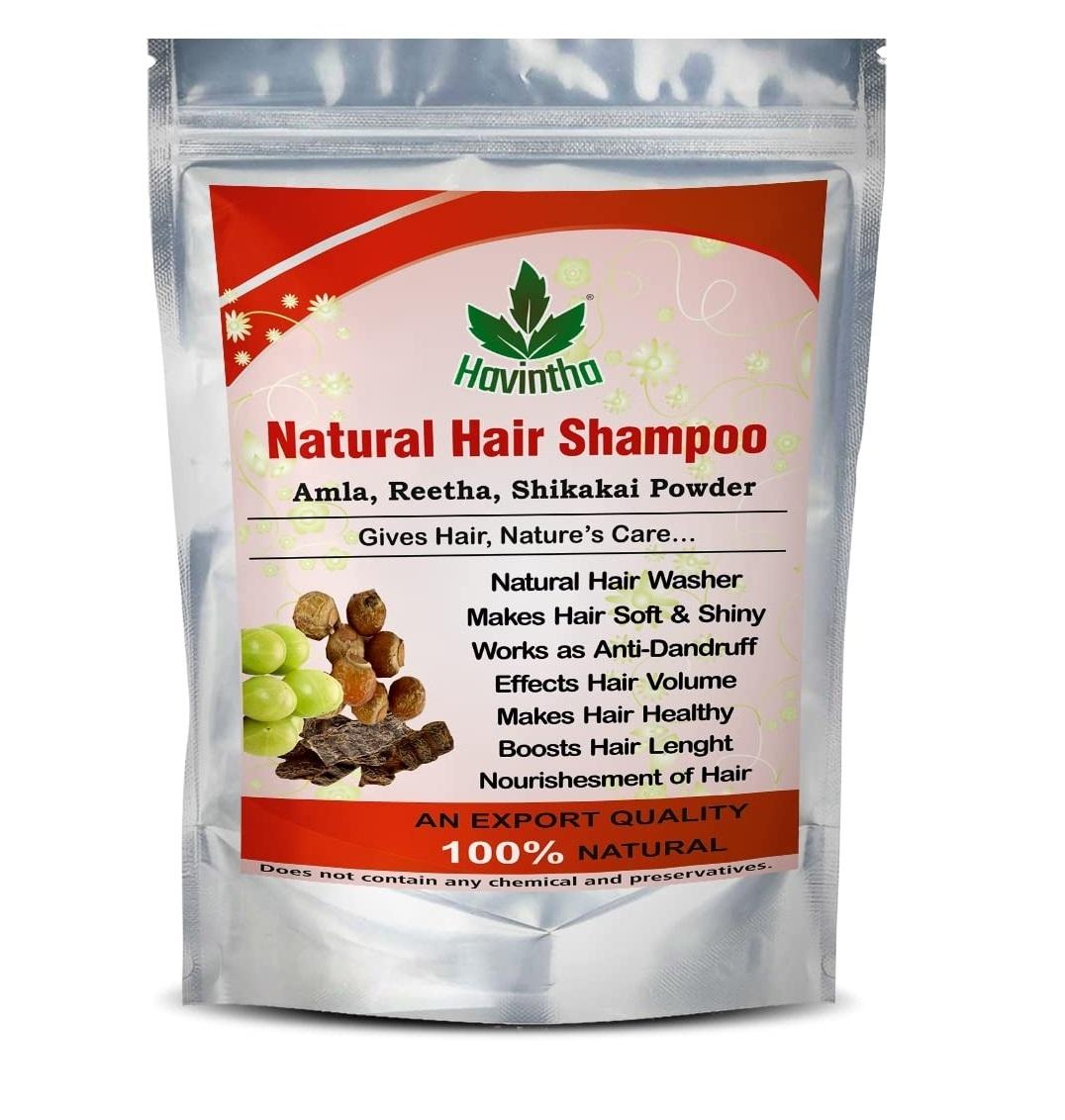 Havintha Natural Hair Shampoo with Amla, Reetha and Shikakai Powder - 227  grams - JioMart