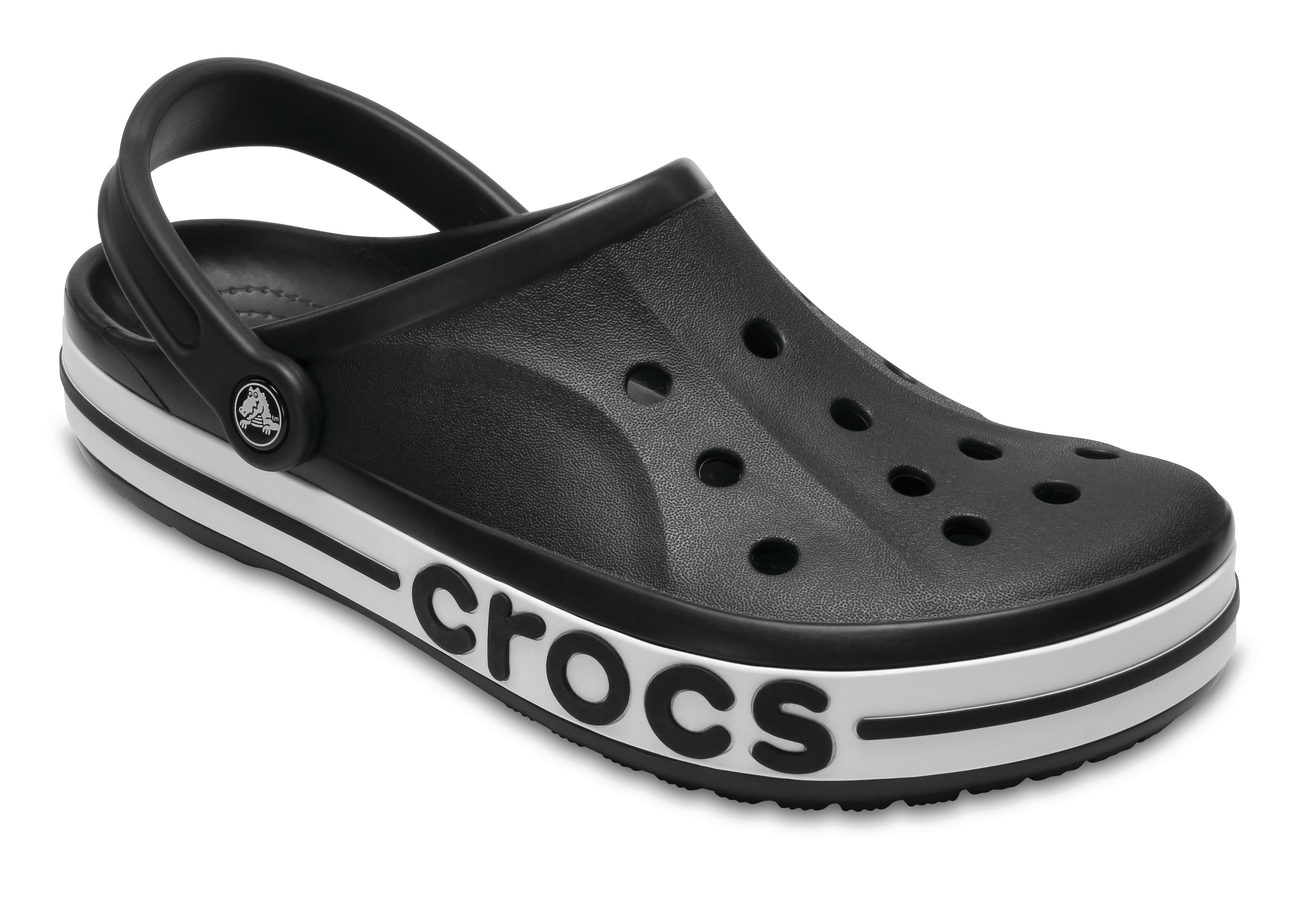Black and White Crocs