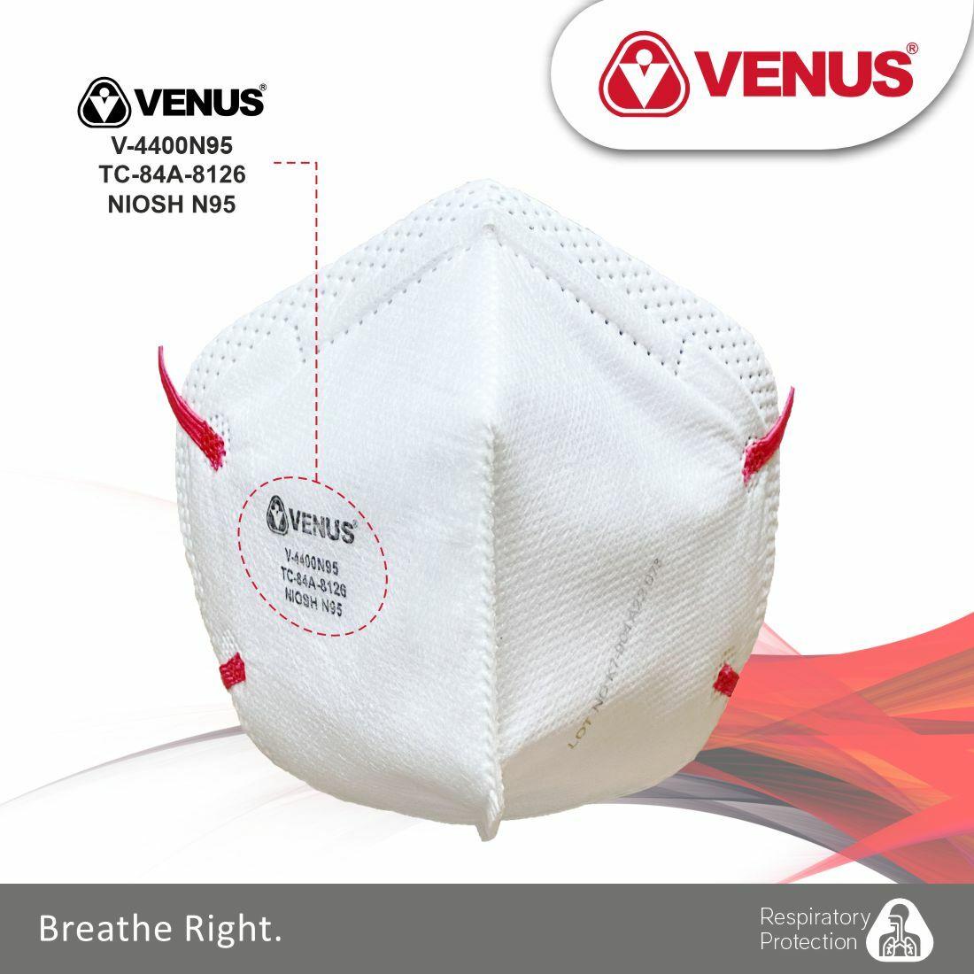 Buy VENUS V-4400 N95 Mask, NIOSH Certified N95 Medical mask