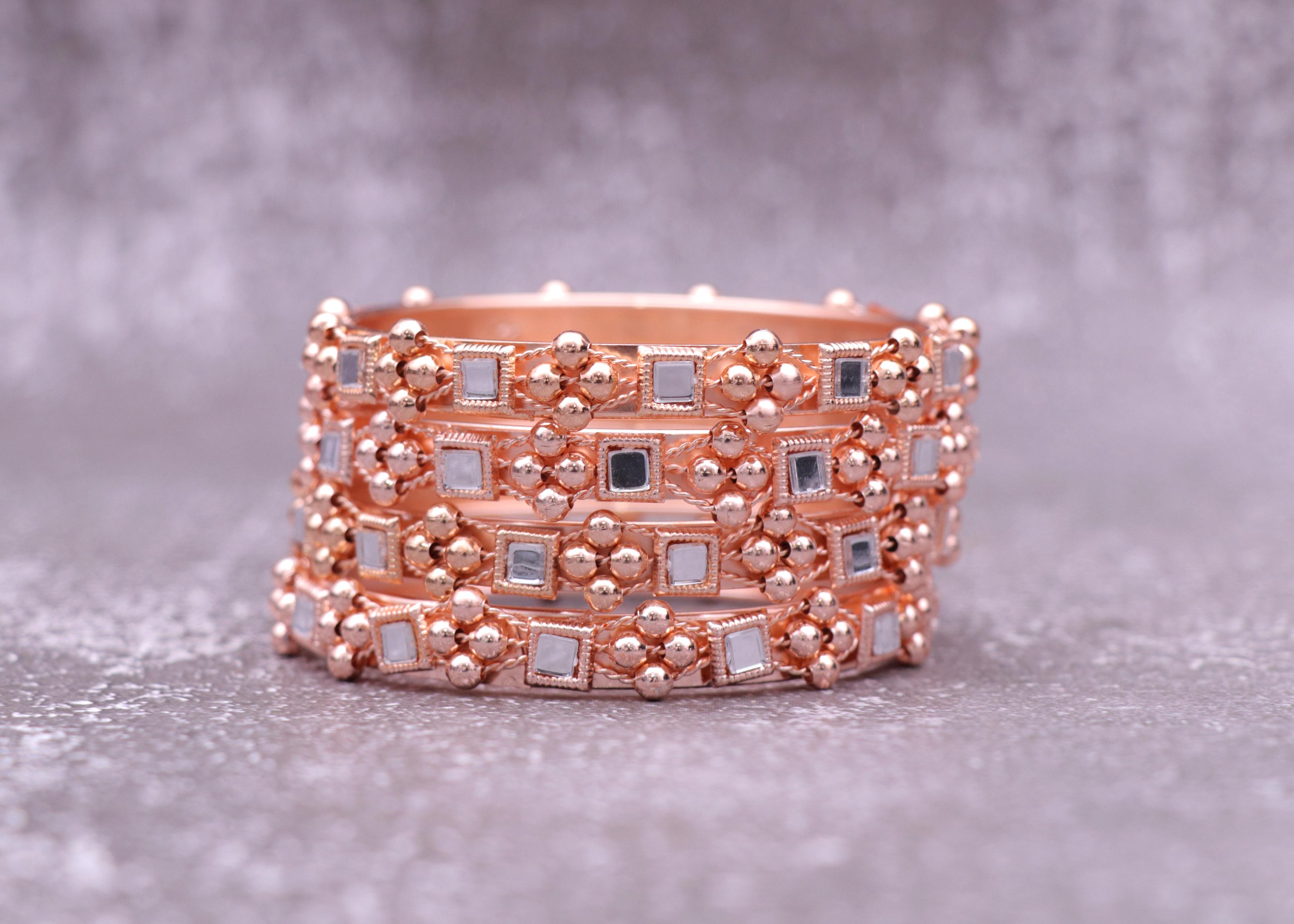 Buy Honbon Tradirional Metal Base with Trending Mirror Work Bridal