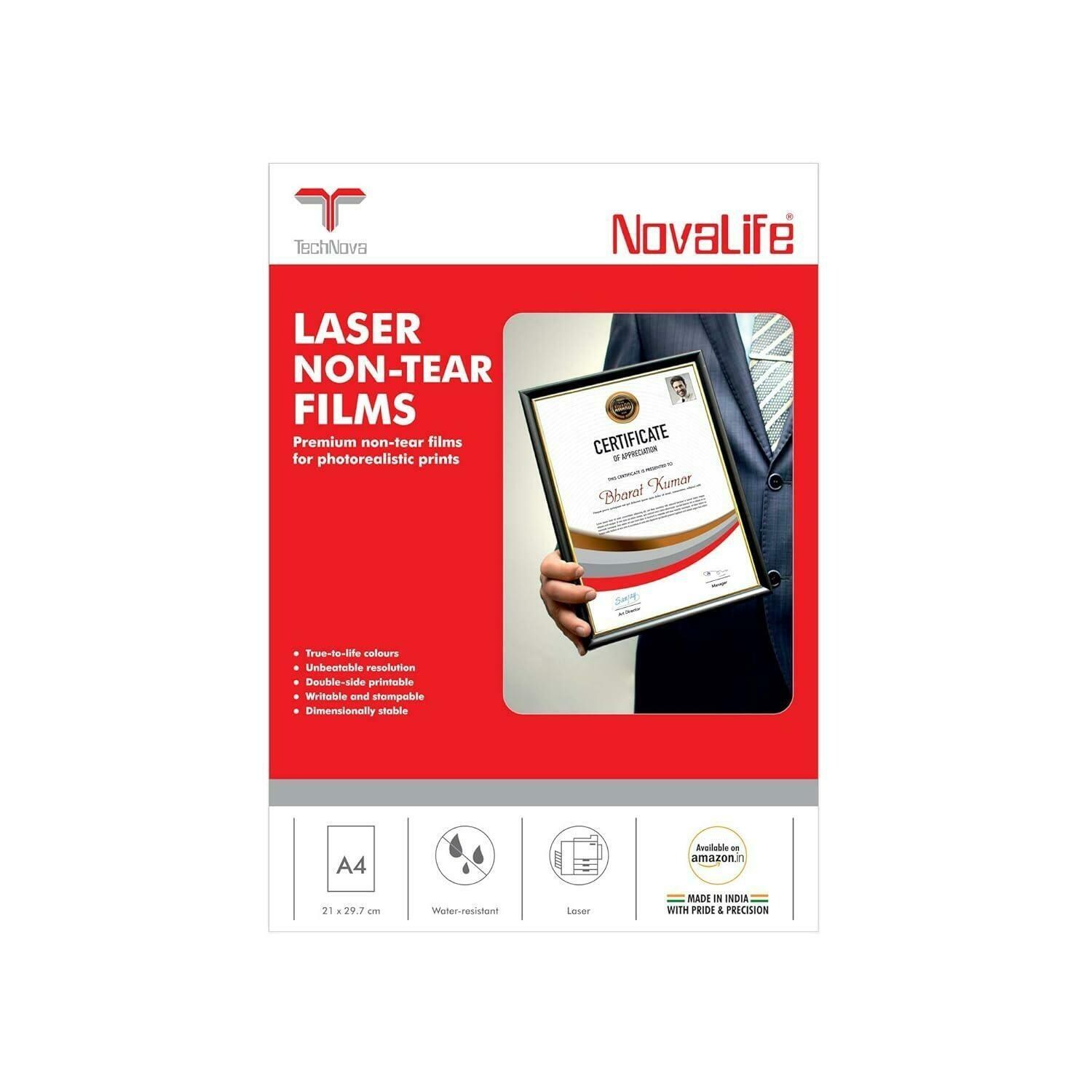 Buy Novajet Technova 125 Micron Visiting Card Non-Tear Media