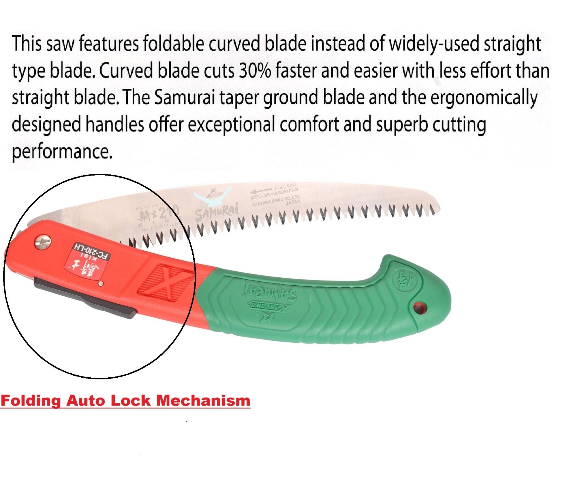 Buy SAMURAI Pruning Saw Heavy Duty Folding Size 210mm, Japan
