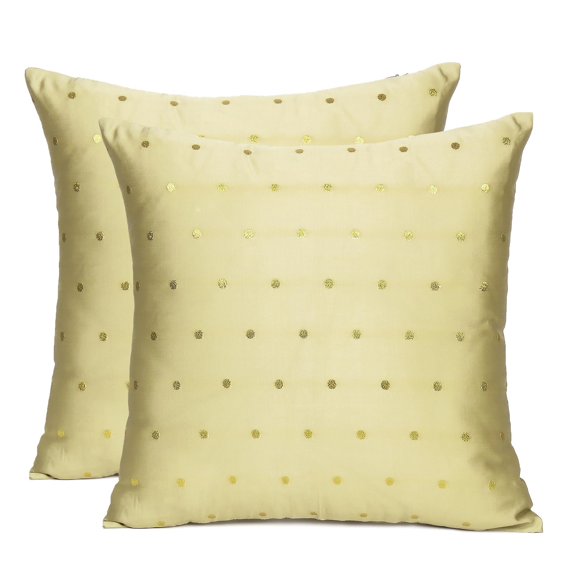 Gold Square Home Sofa Decor Throw Pillow Cushion Cover Case Pillowcase 18"x18" 