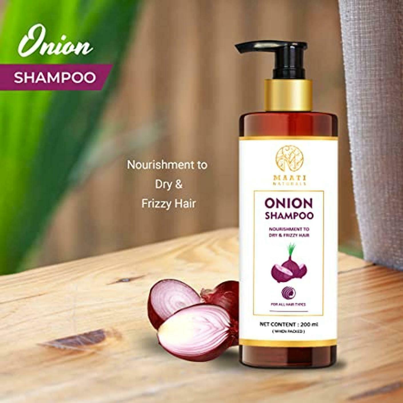 MaatiNaturals Anti-Dandruff Shampoo, With Small Onion and Fenugreek, Pack  of 2 (200+200) ml - JioMart